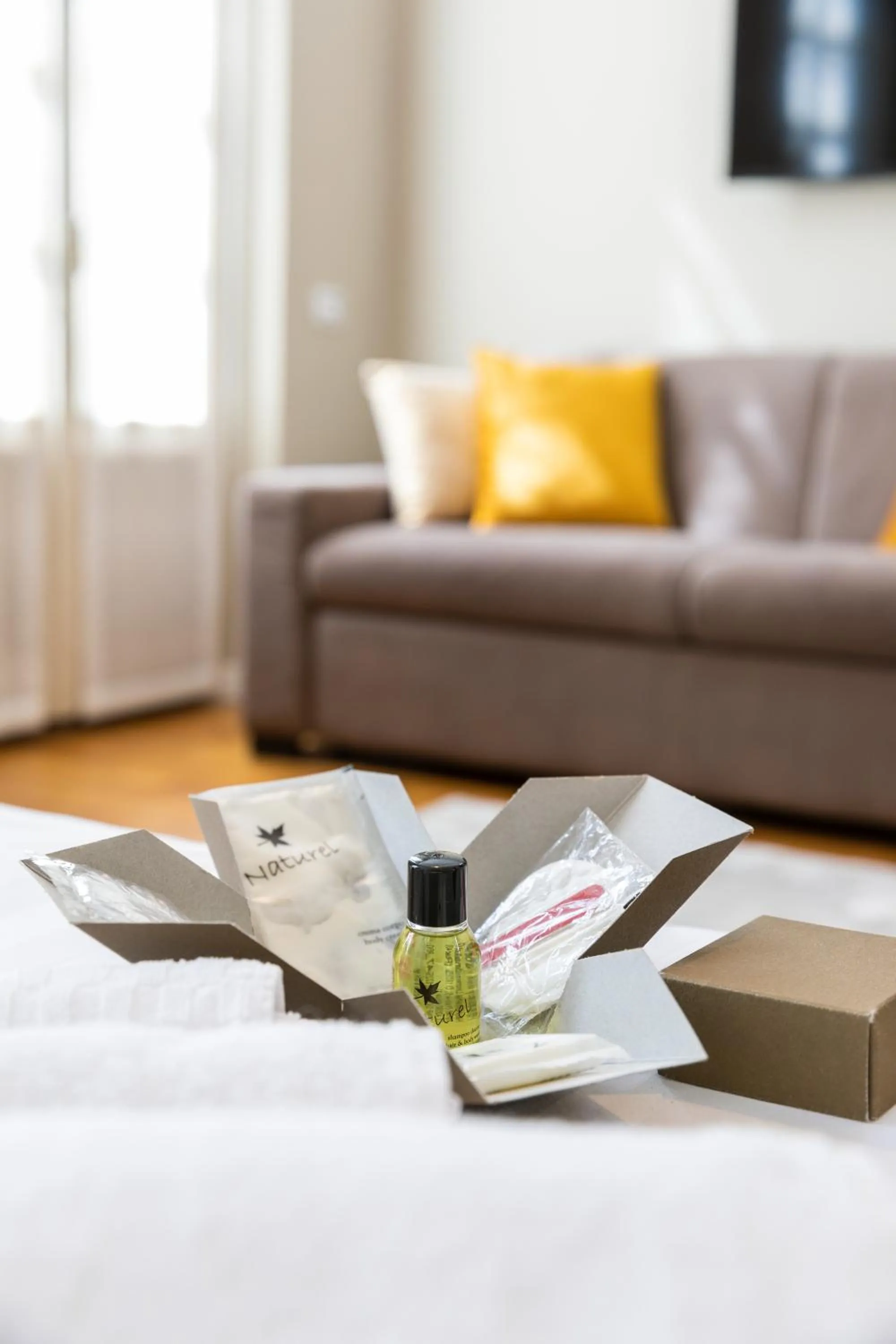 towels, Bed in Martini Suite
