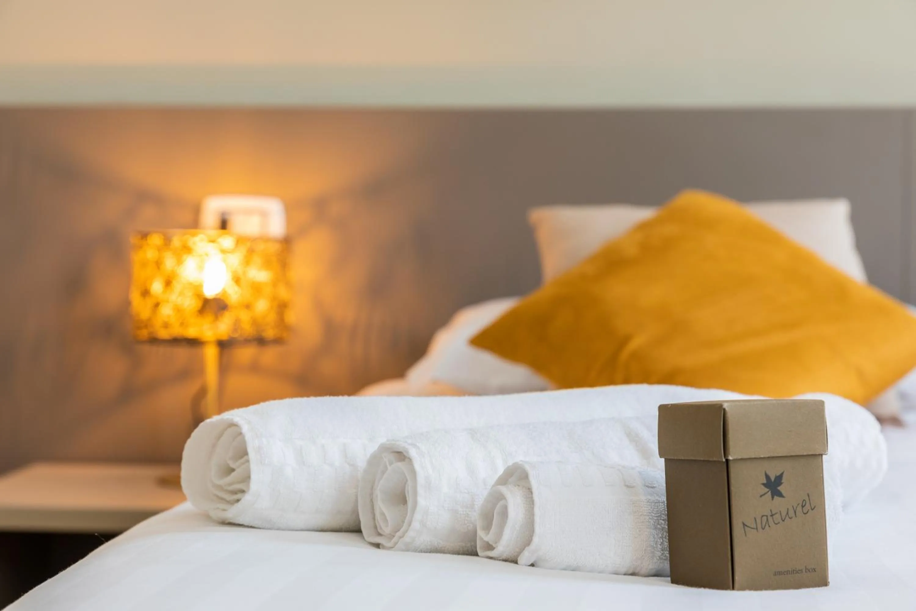 towels, Bed in Martini Suite