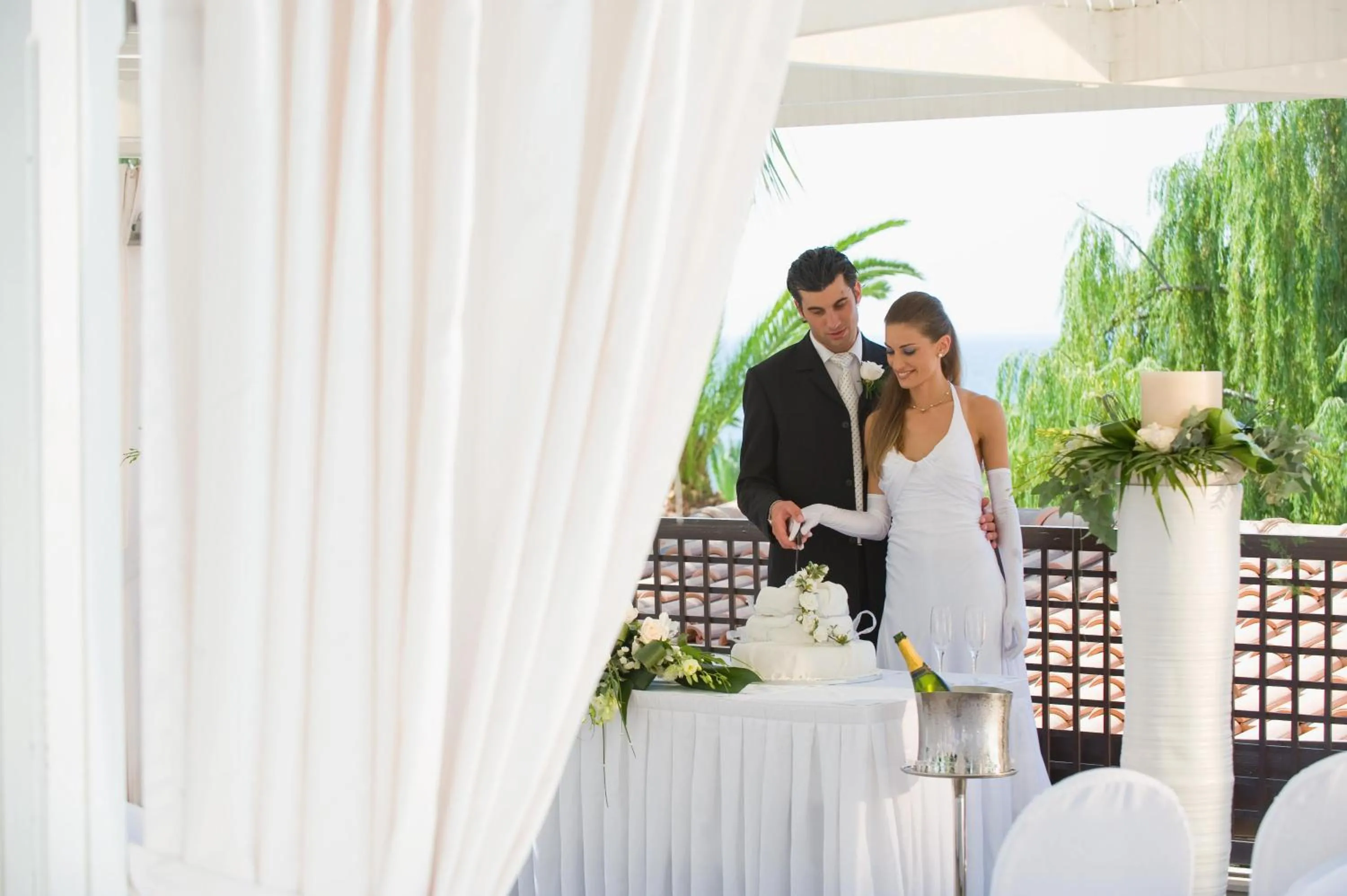 wedding in Mediterranean Beach Hotel