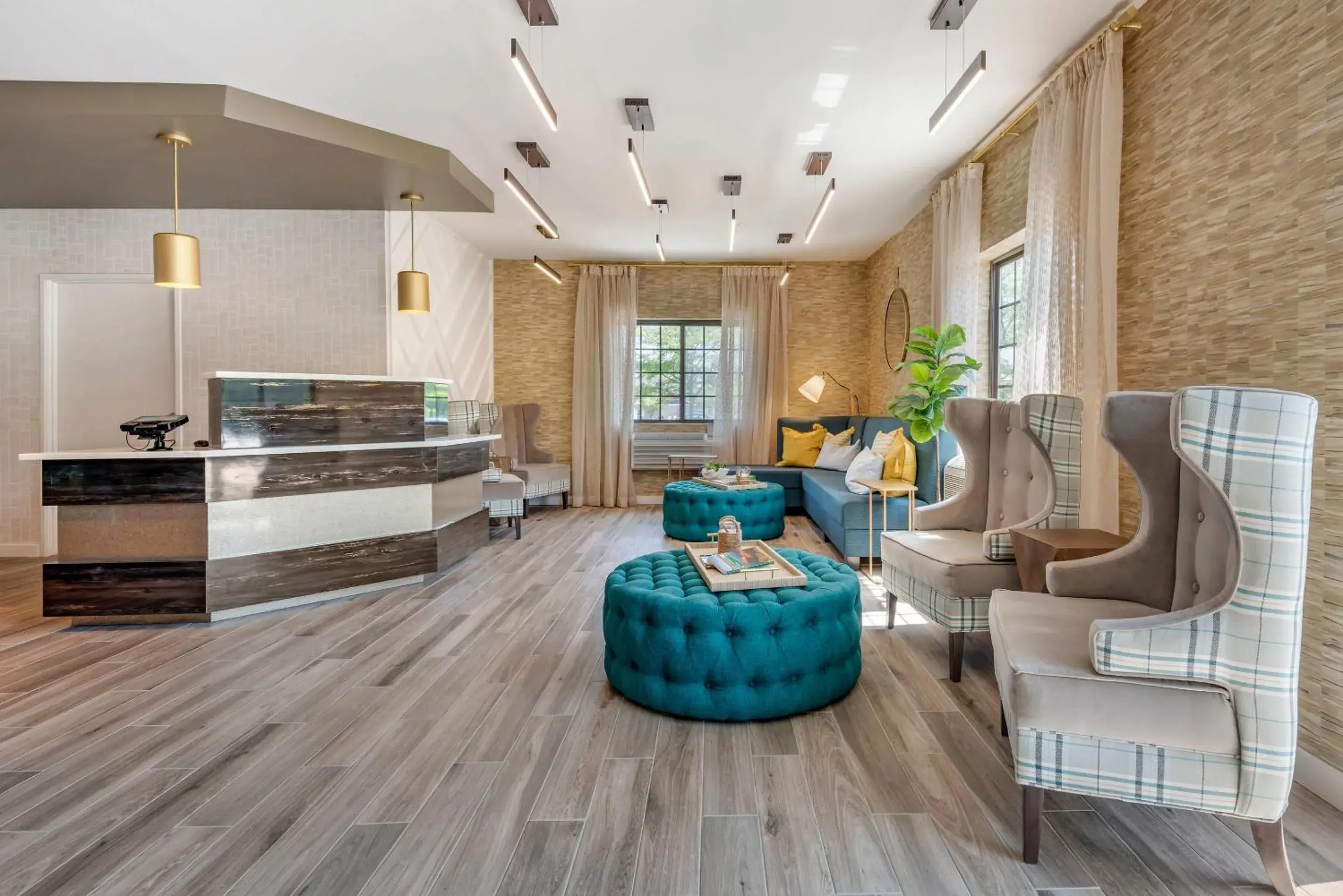 Lobby or reception in The Freeport Hotel, an Ascend Collection Hotel Lobby or reception in The Freeport Hotel, an Ascend Collection Hotel