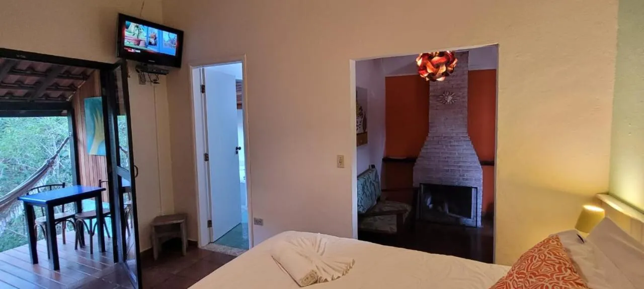 Bedroom, Bed in Pousada Vila Santa Barbara