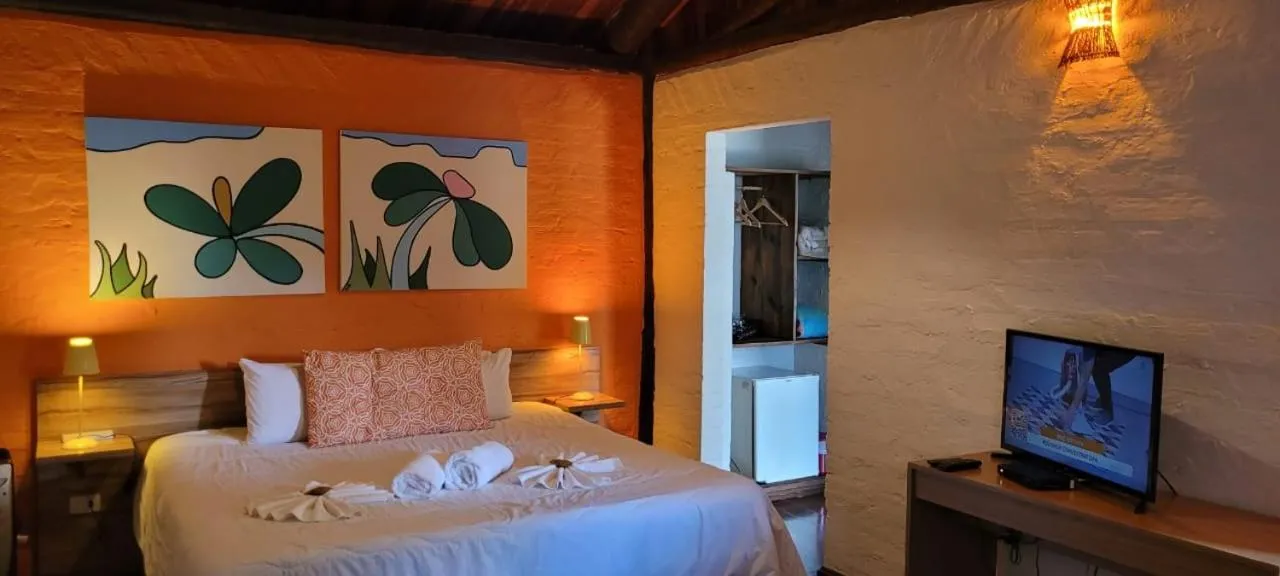 Bed in Pousada Vila Santa Barbara