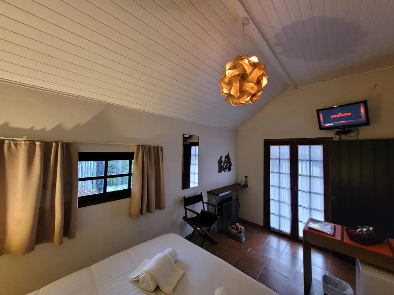 Bed in Pousada Vila Santa Barbara