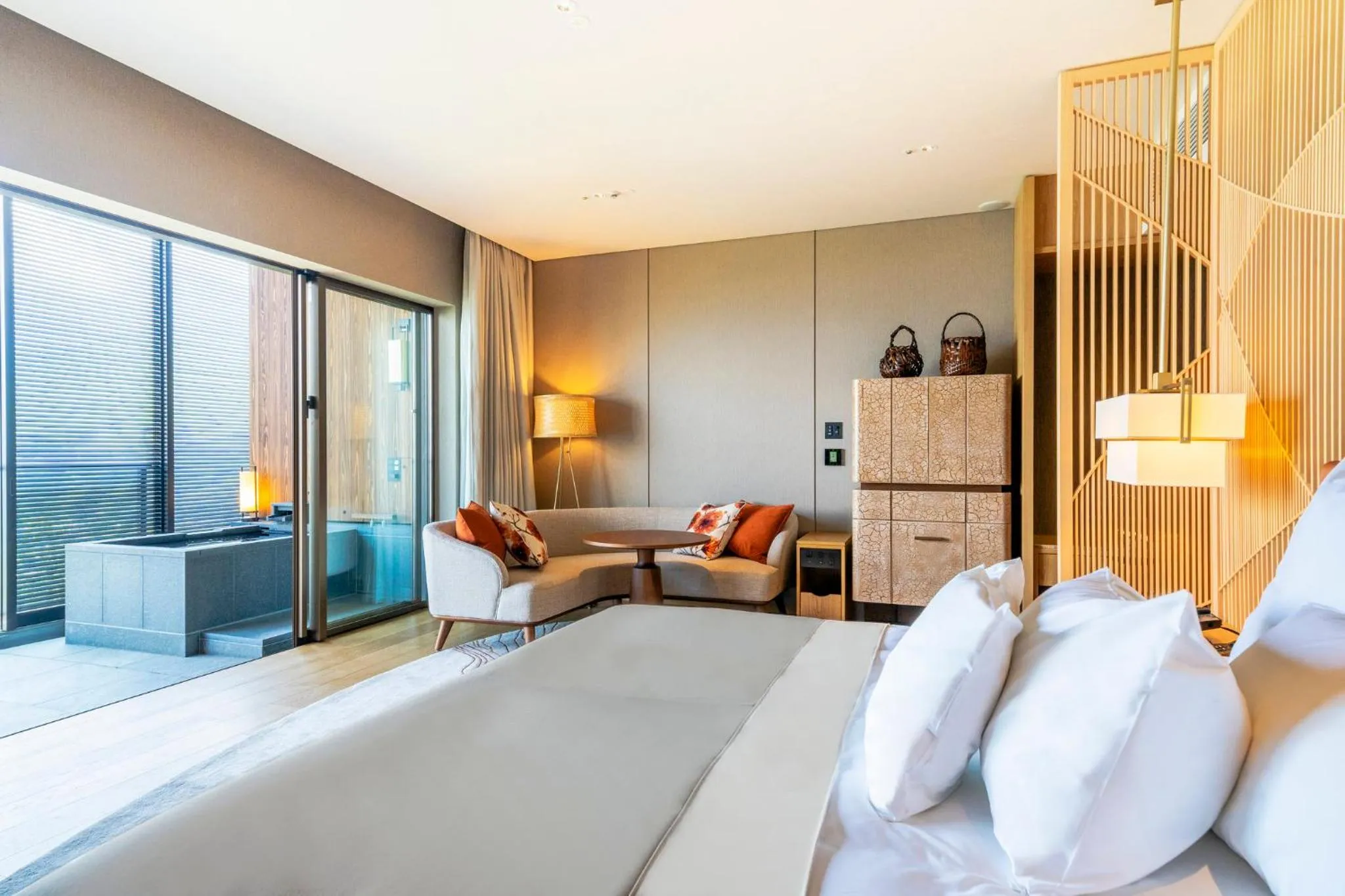 Photo of the whole room, Bed in ANA InterContinental Beppu Resort & Spa by IHG