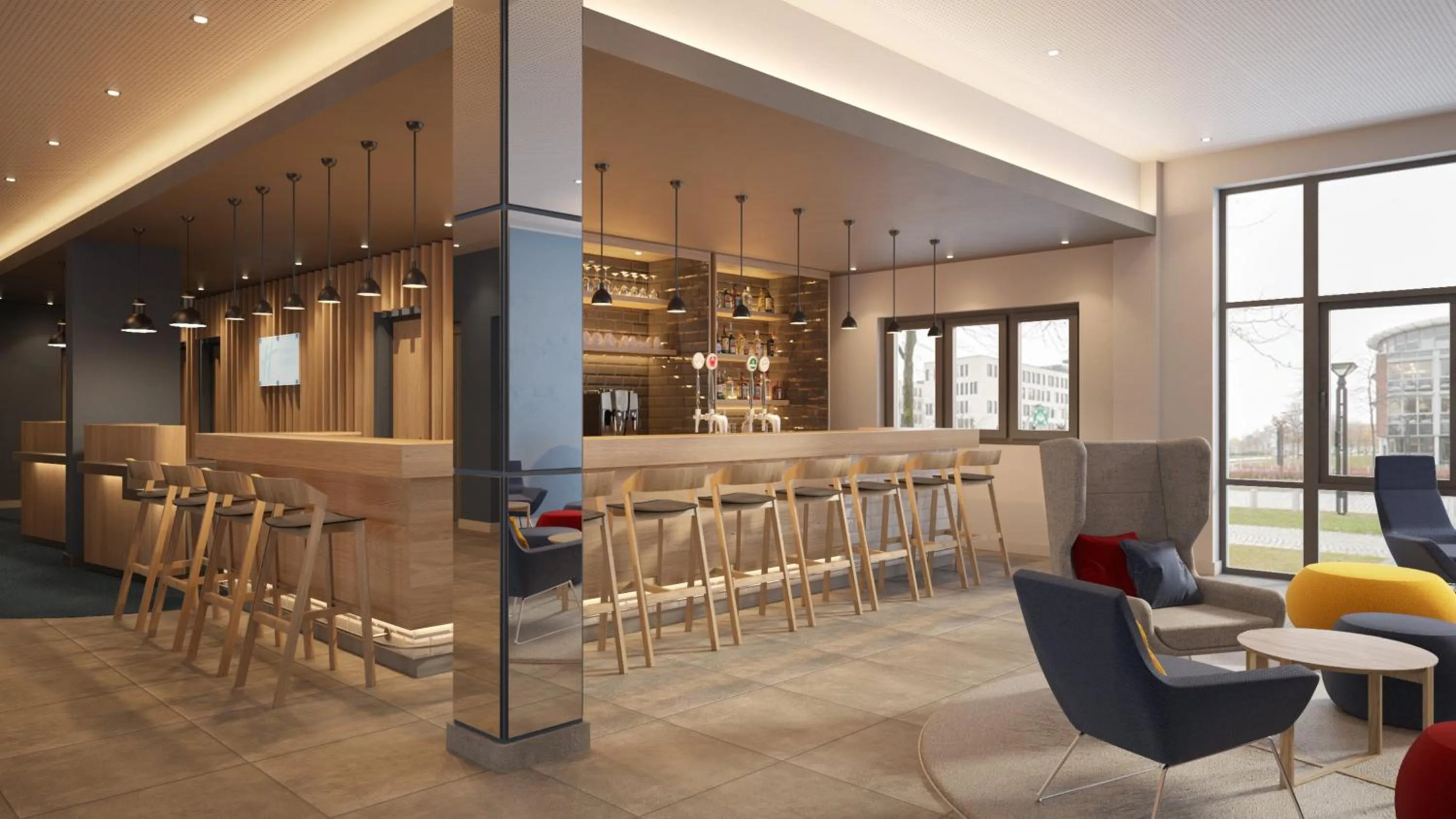 Lounge or bar in Holiday Inn Express Oberhausen by IHG