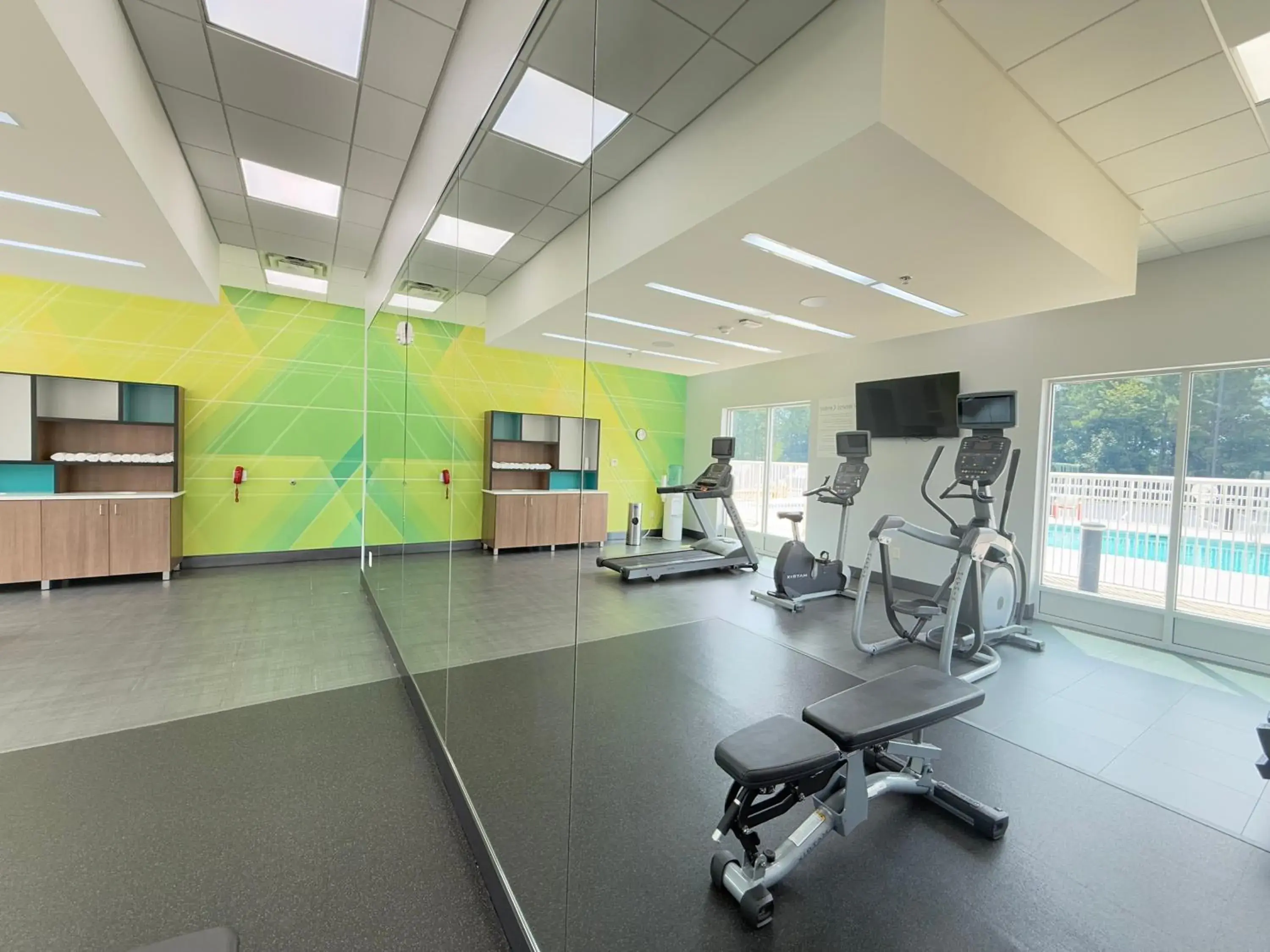 Fitness centre/facilities in Holiday Inn & Suites - Fayetteville W-Fort Bragg Area by IHG Fitness centre/facilities in Holiday Inn & Suites - Fayetteville W-Fort Bragg Area by IHG