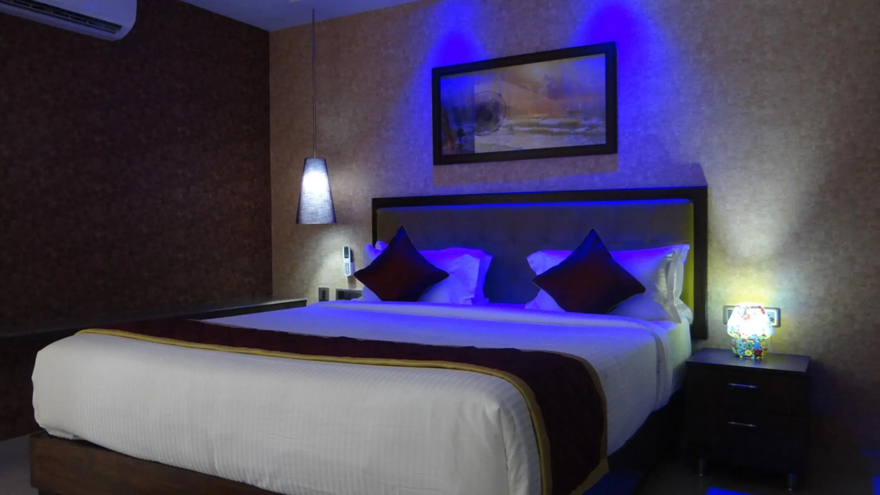 Bed in Arna Hotel Bed in Arna Hotel