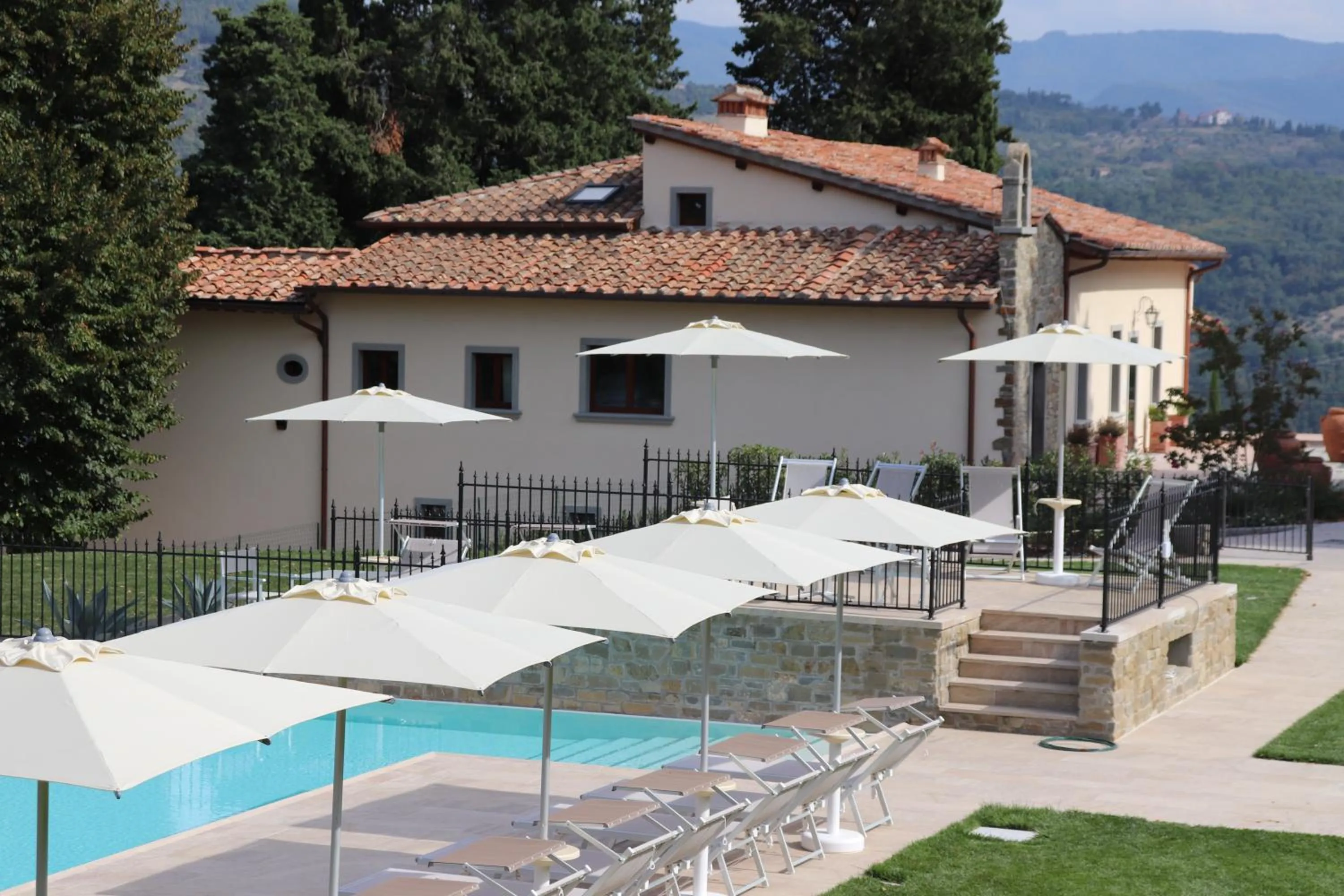 Pool view in Borgo di Villa Cellaia Resort & SPA