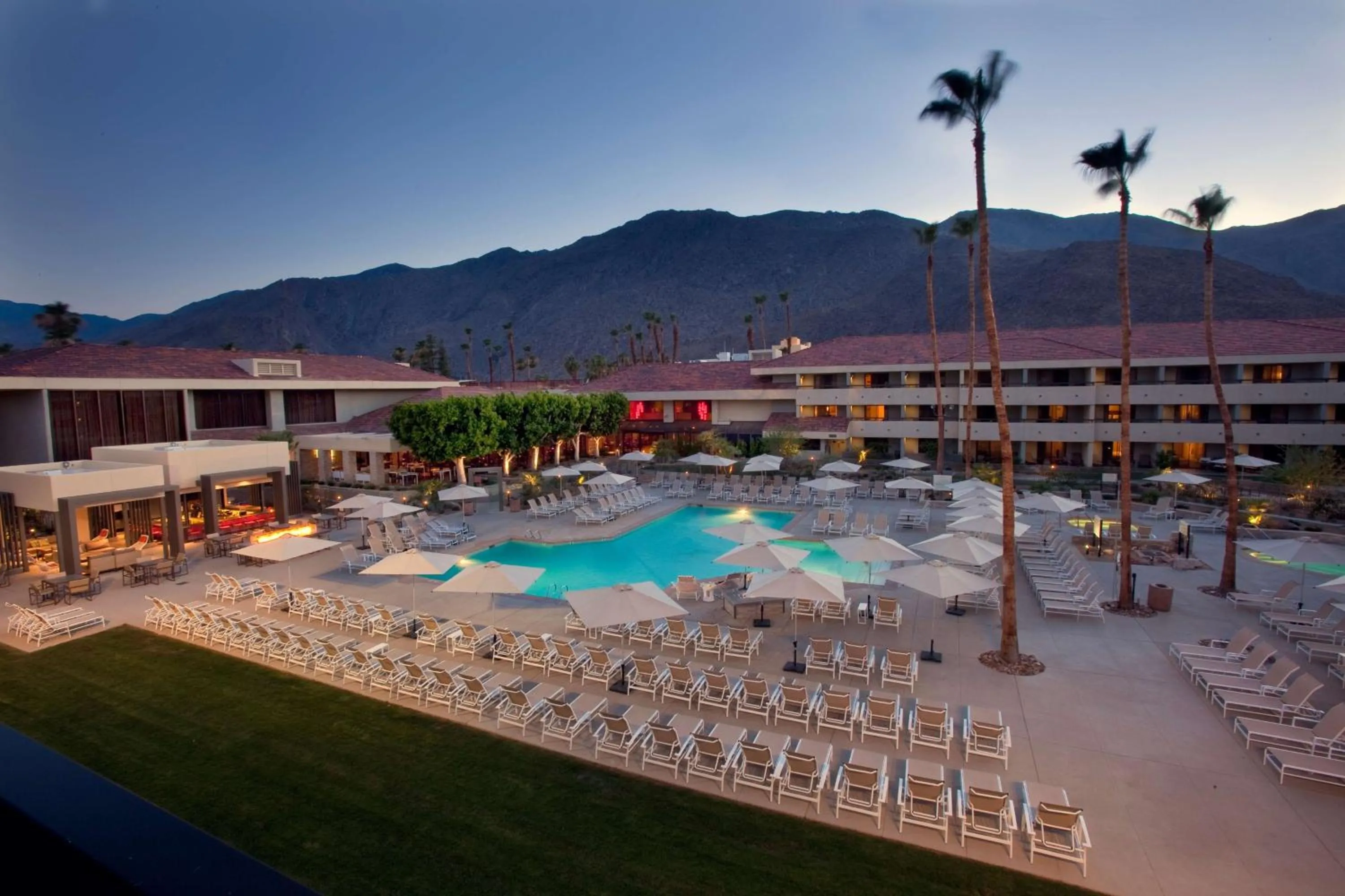 Pool view in Hilton Palm Springs