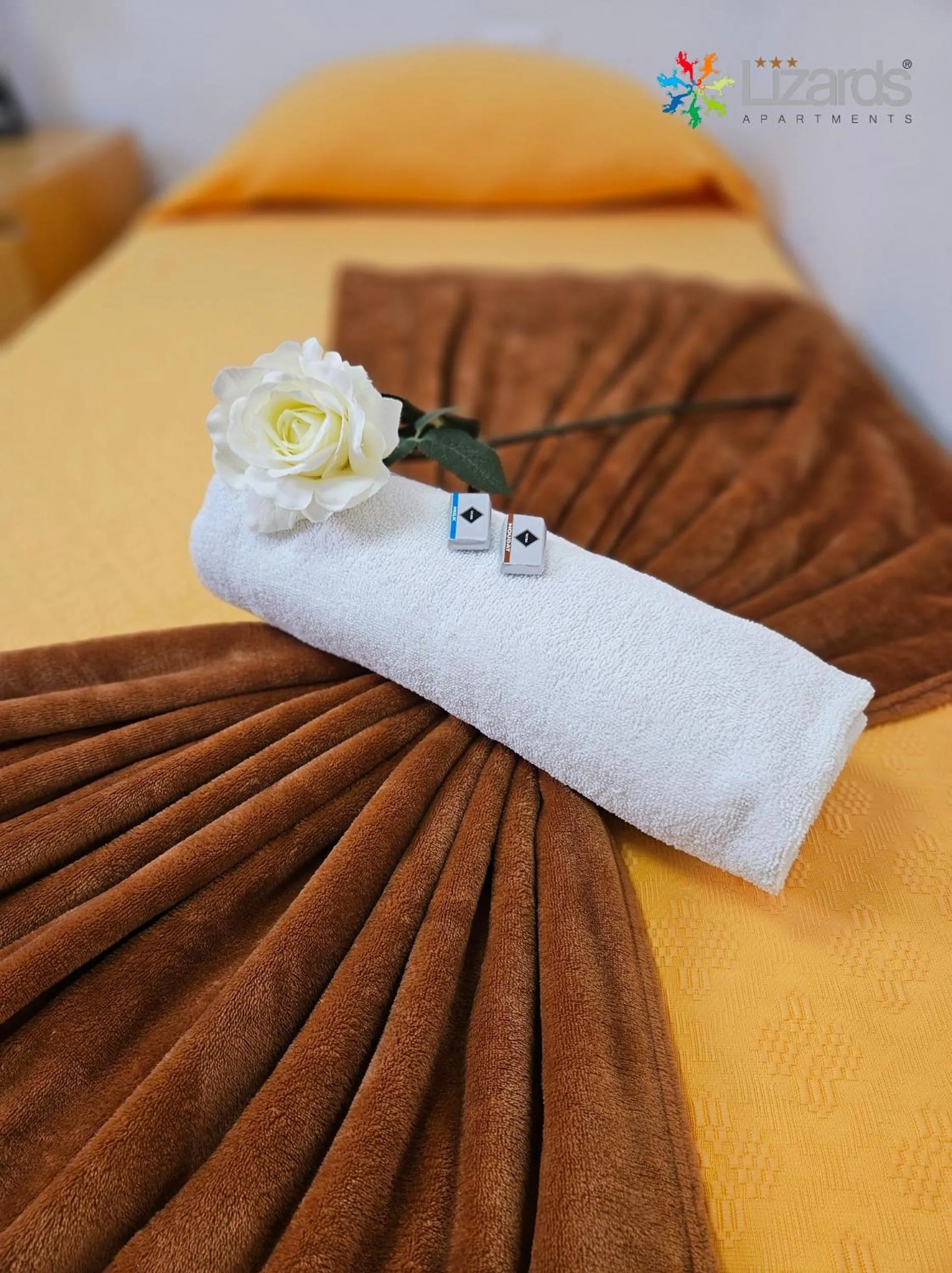 Bed in 7Lizards - Ocean View Apartments