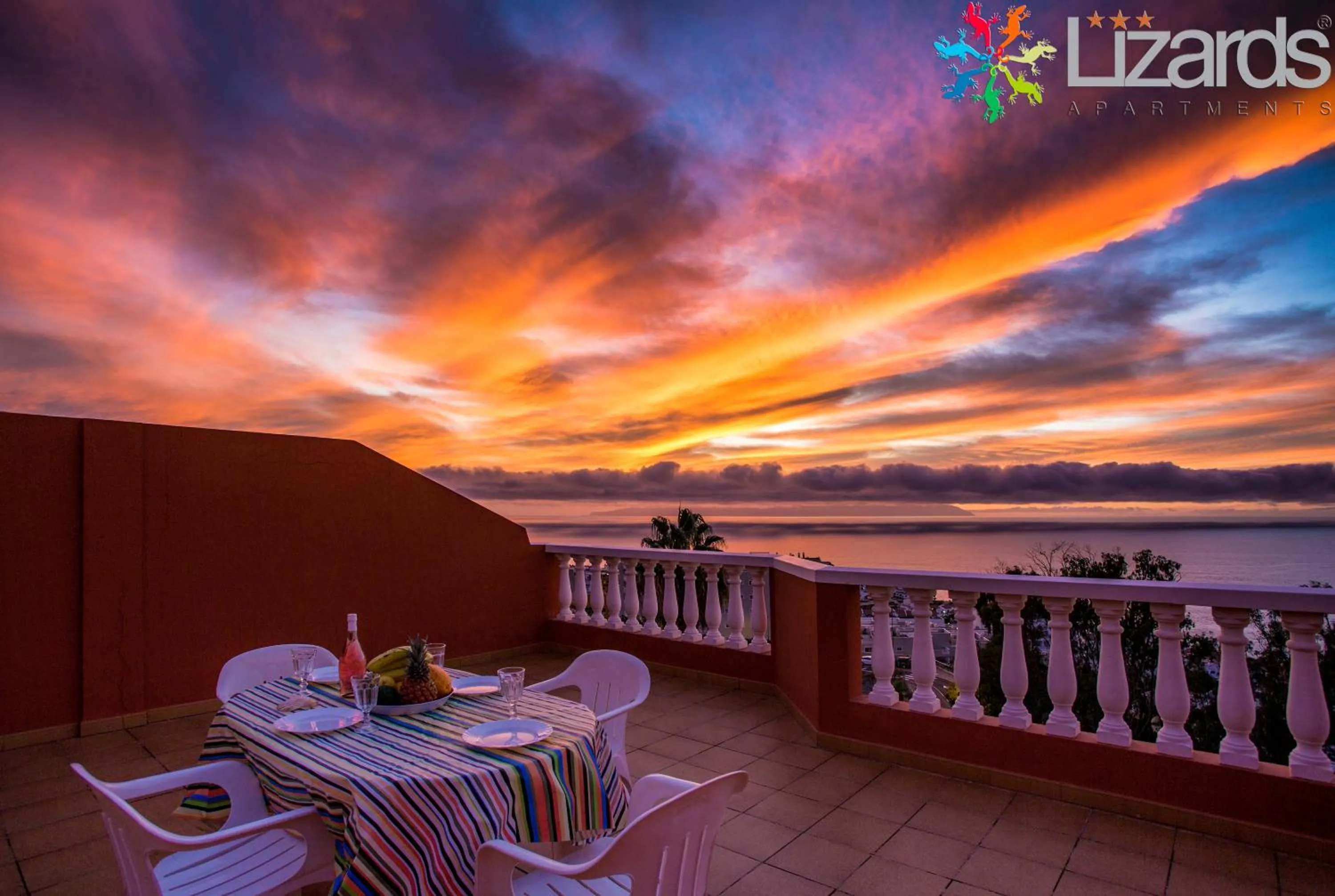 Balcony/Terrace in 7Lizards - Ocean View Apartments