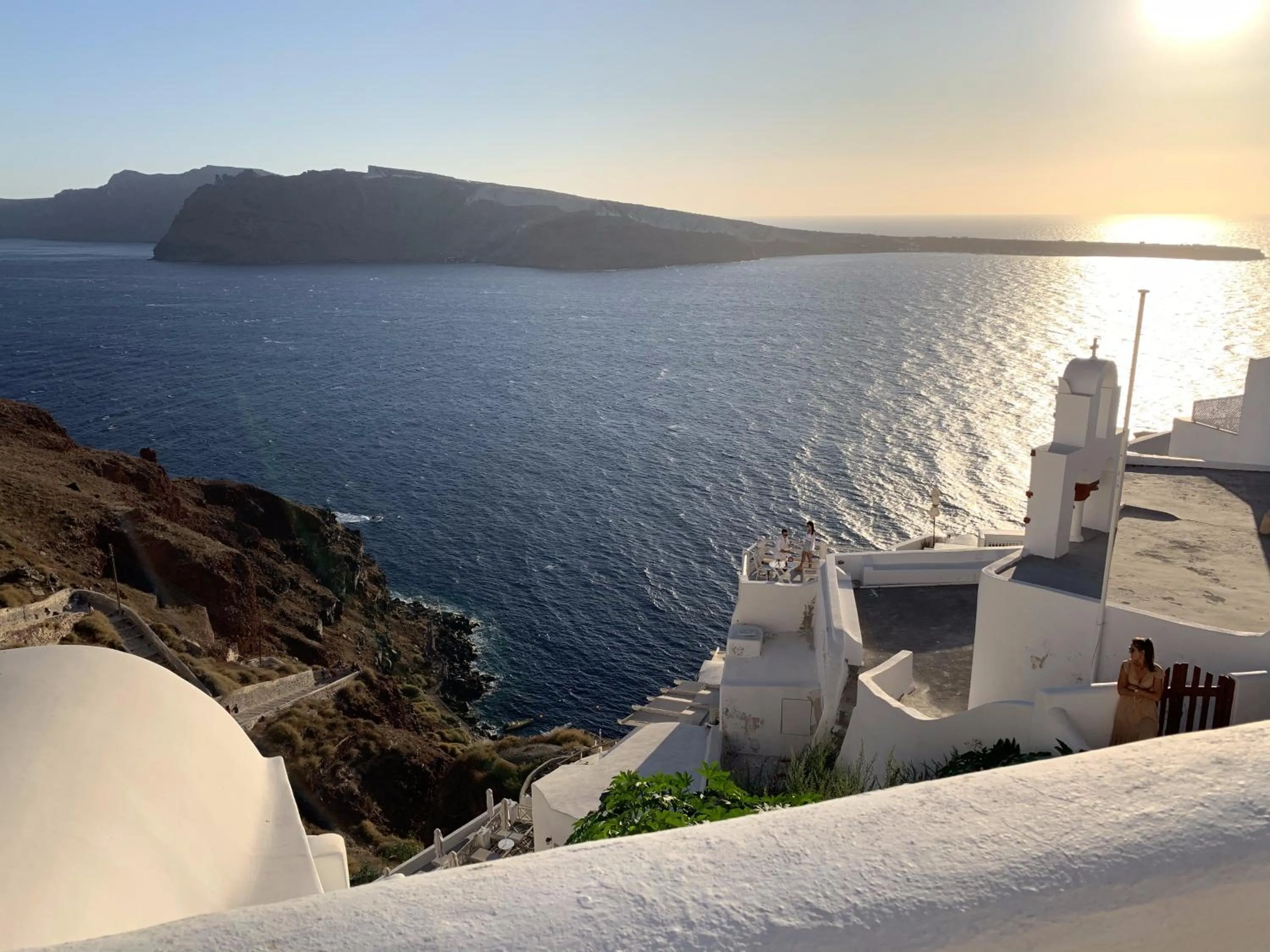 Sunset in Fotinos Houses