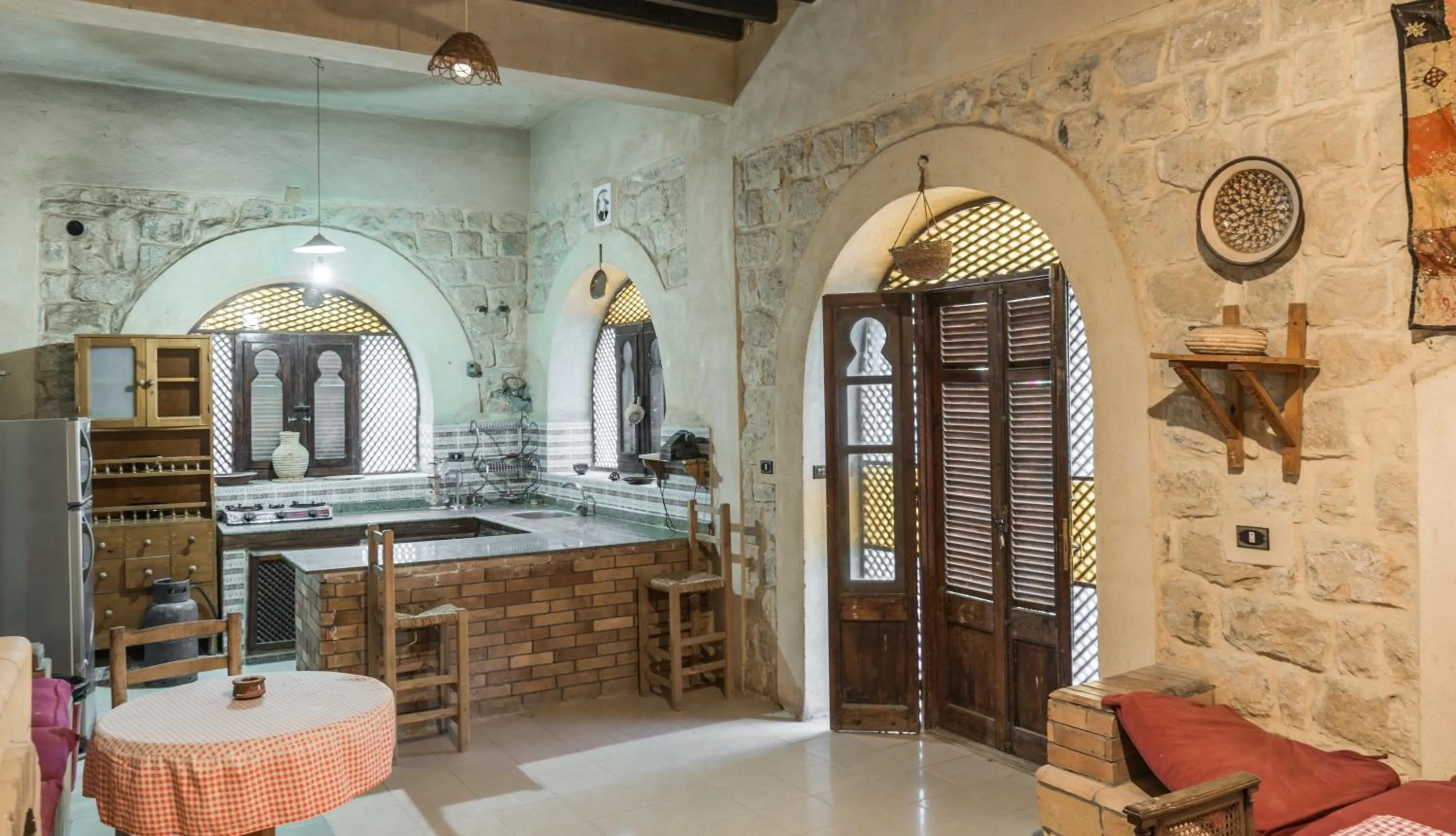 Kitchen or kitchenette in Zad El Mosafer Guest House