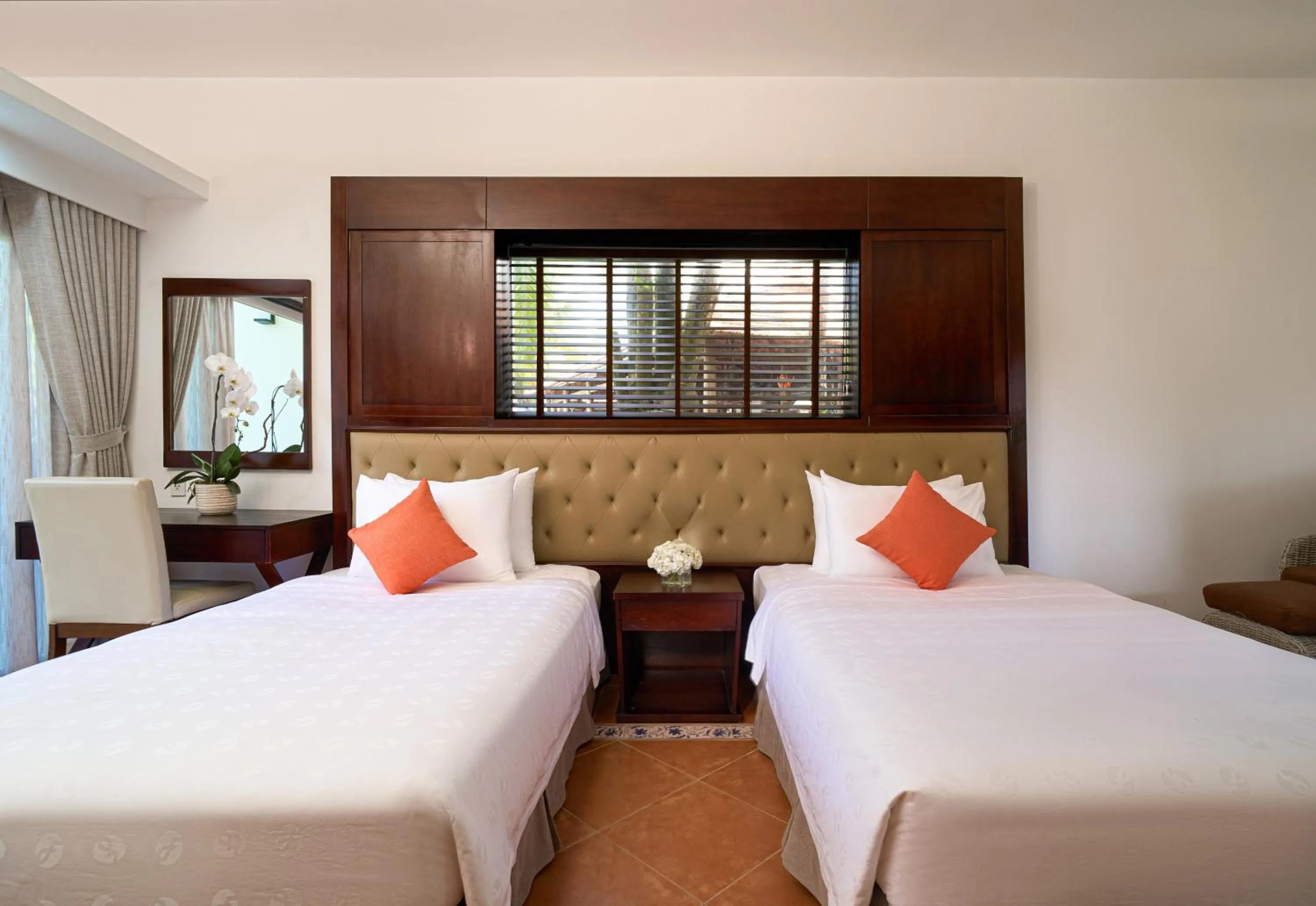 Bed in Famiana Resort & Spa - Breakfast is served as Brunch 6AM30 to 1PM