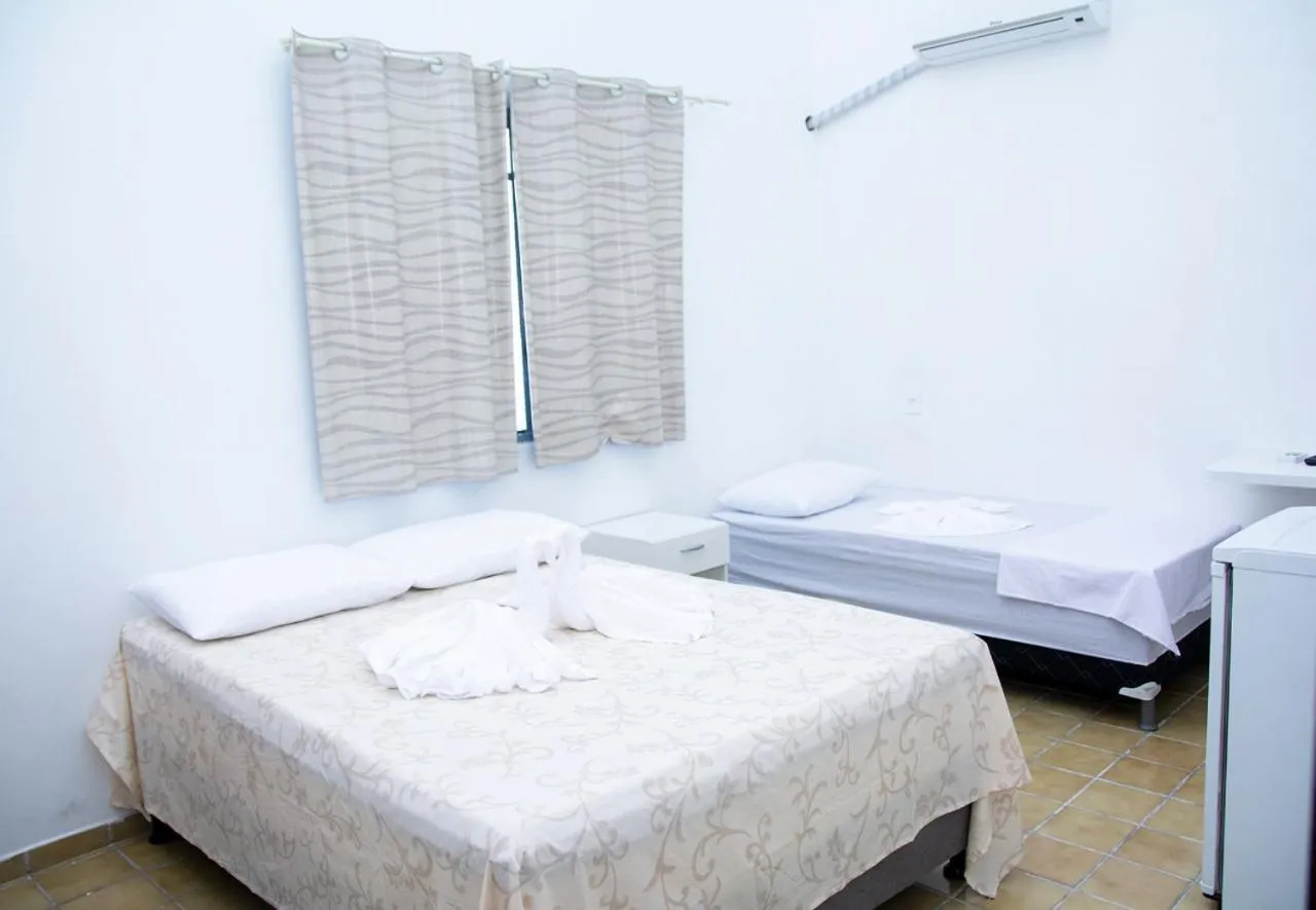 Bed in Pousada Águas Marinhas