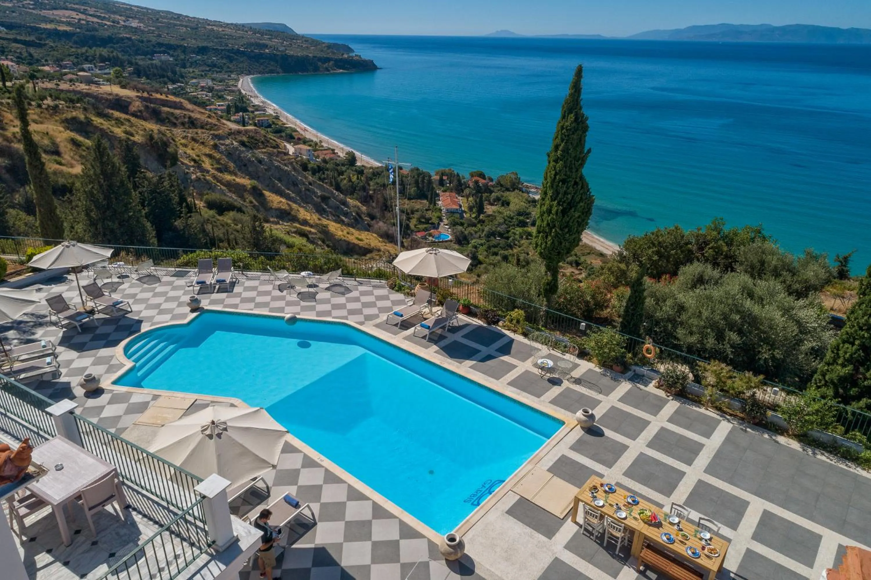 Sea view in Garbis Villas & Apartments