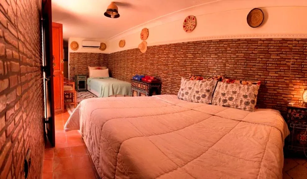 Photo of the whole room, Bed in Riad Lalla Marrakech