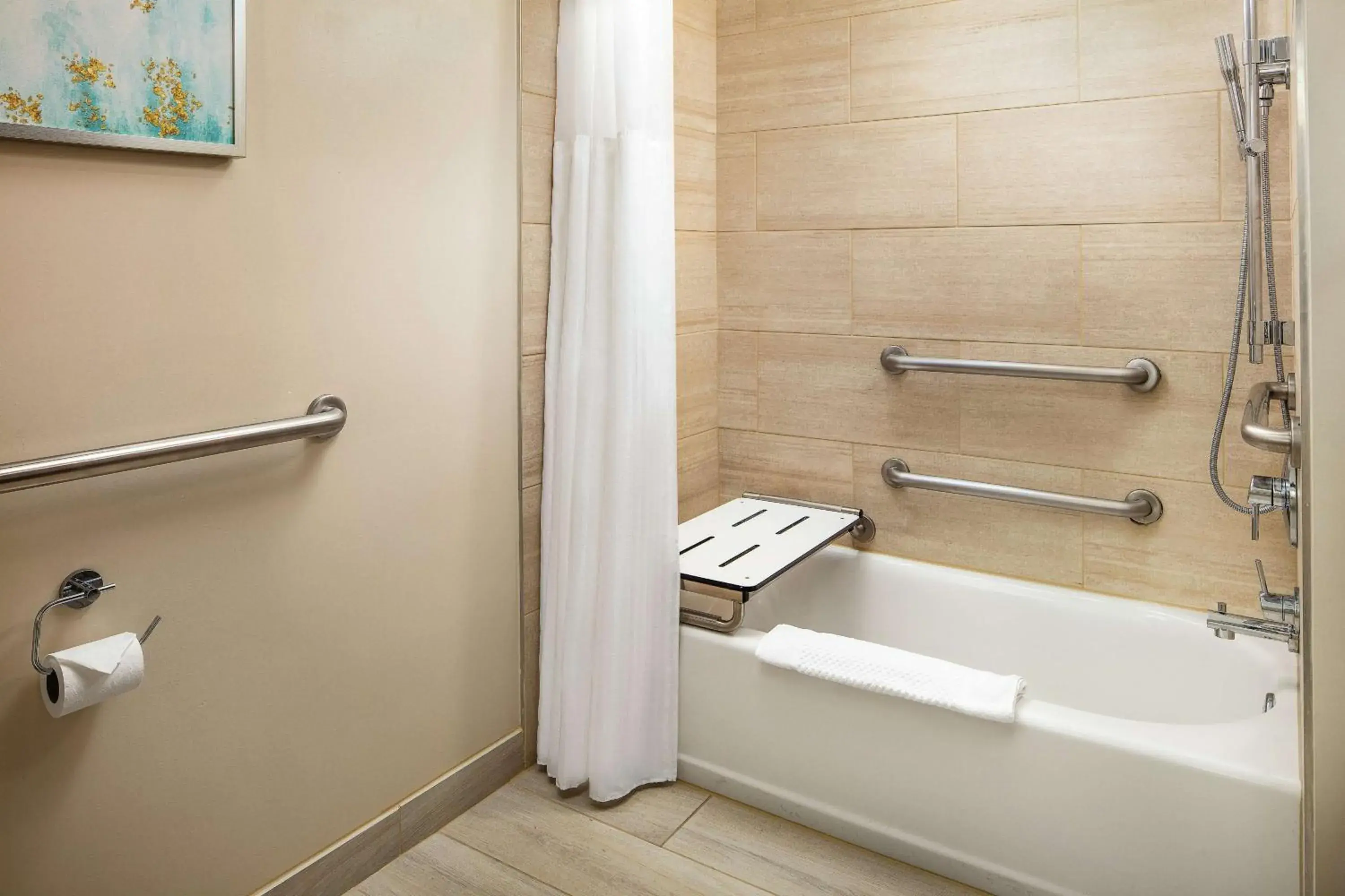 Bathroom in Hilton Santa Barbara Beachfront Resort Bathroom in Hilton Santa Barbara Beachfront Resort