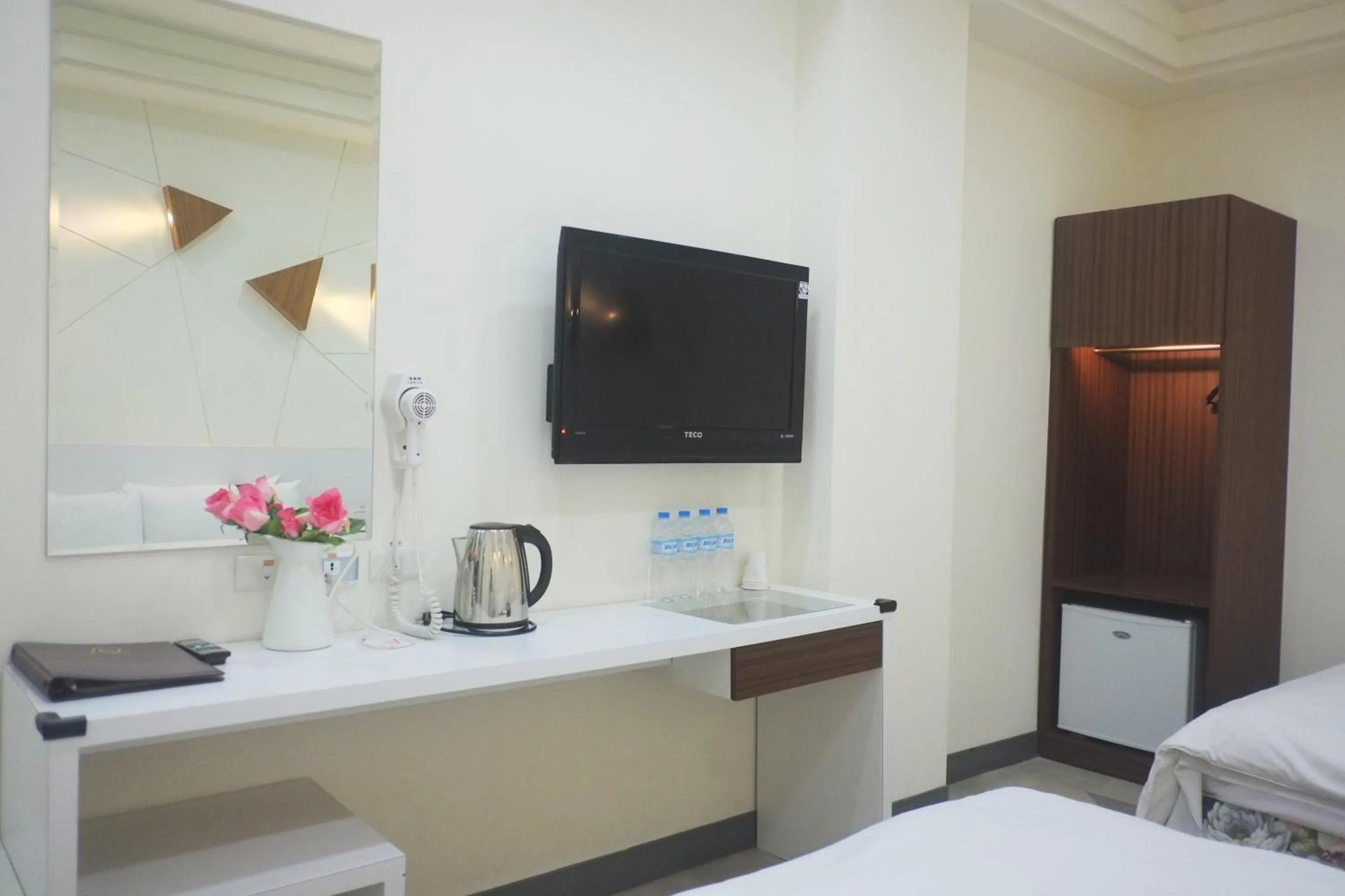 TV and multimedia, Bed in 柜富賓王旅店-台北館 Giant Rich King Plaza Hotel