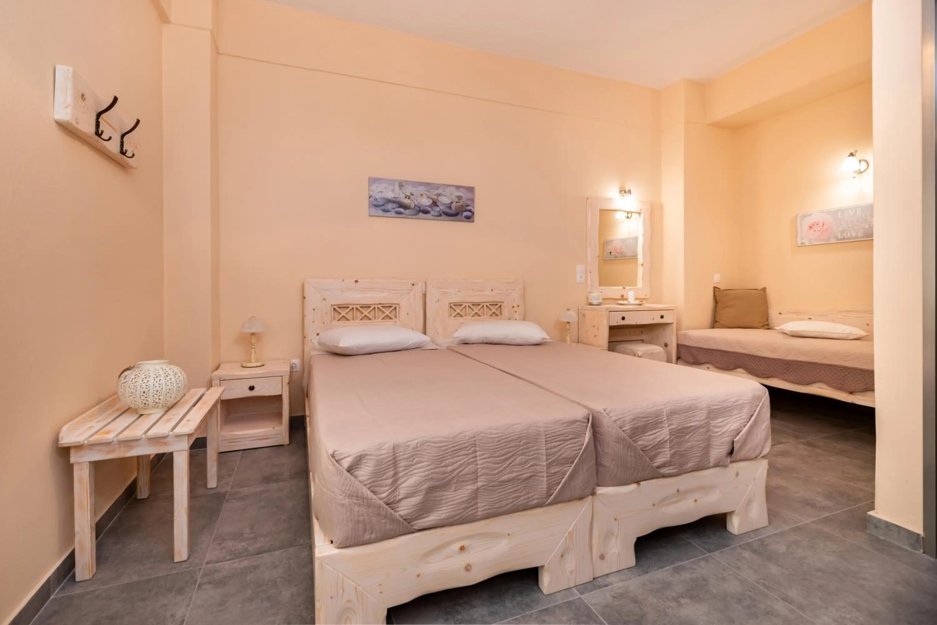 Bedroom, Bed in Villa Aegeon