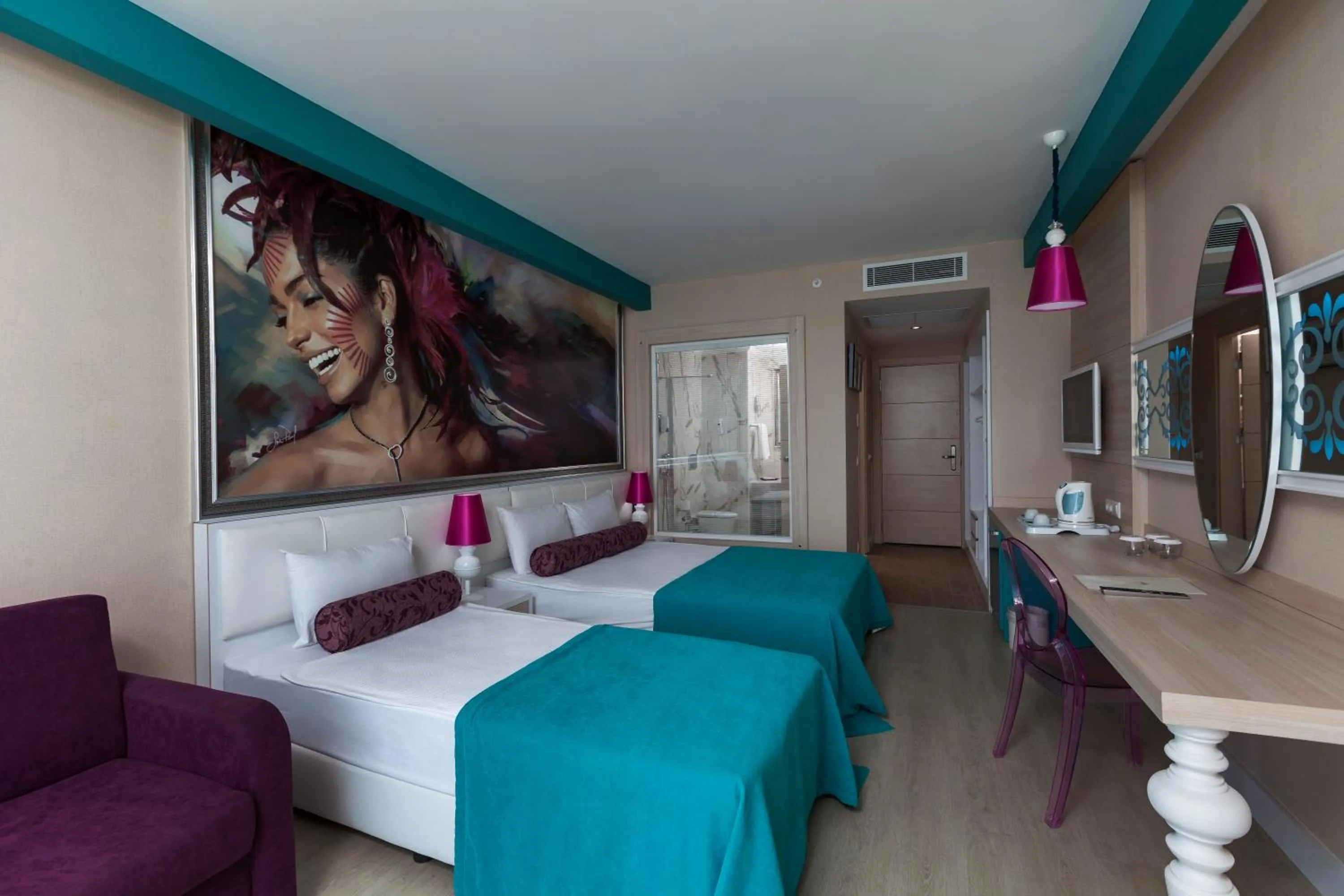 Decorative detail, Bed in Sultan of Dreams Hotel & Spa - All Inclusive