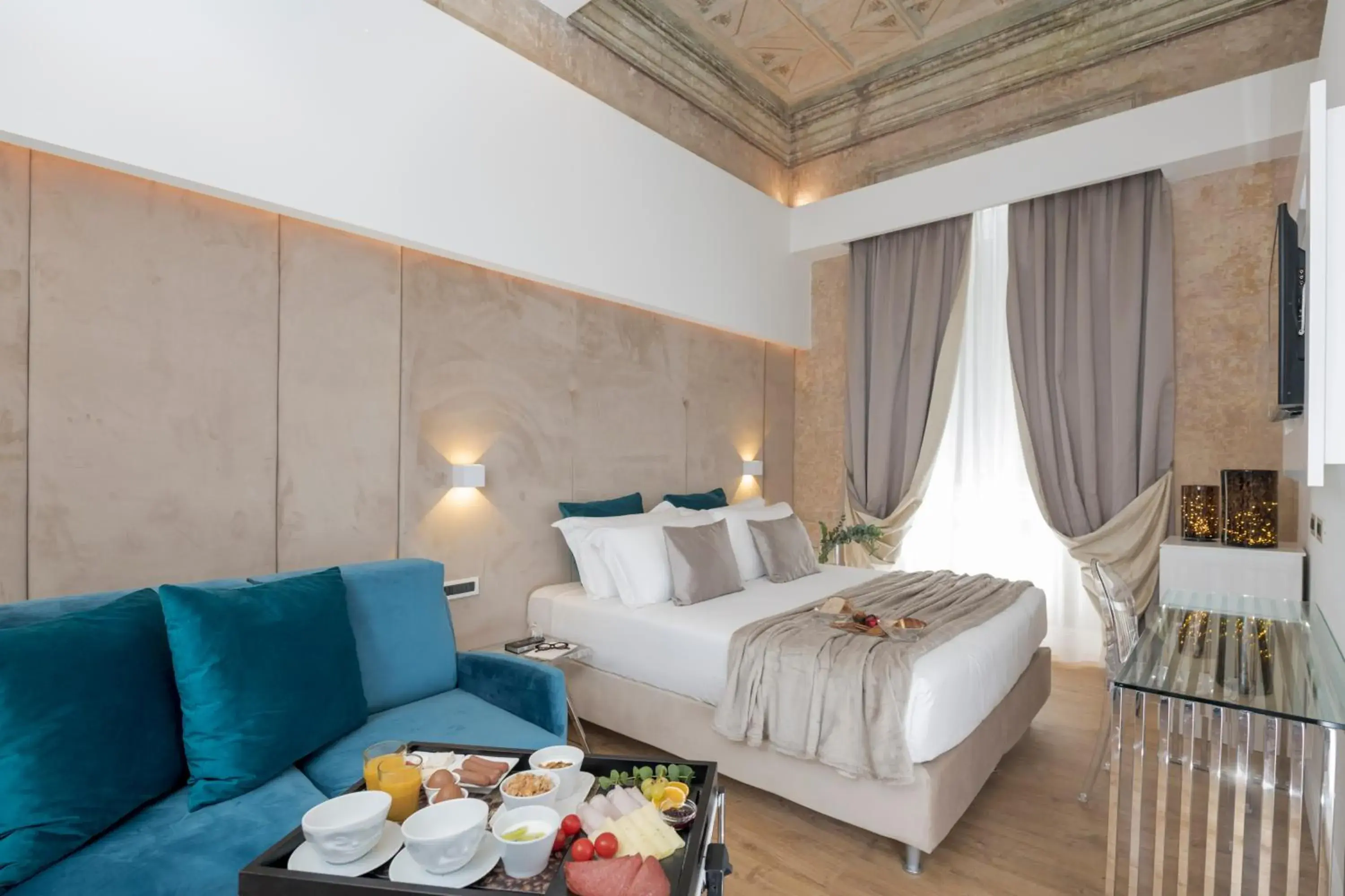 Bedroom, Bed in Navona Style Bedroom, Bed in Navona Style