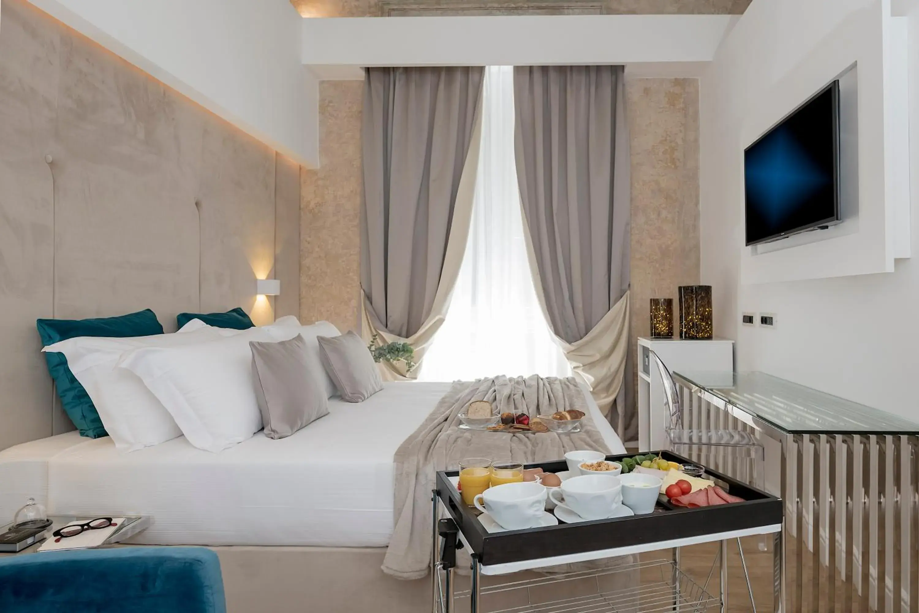 Bedroom, Bed in Navona Style Bedroom, Bed in Navona Style