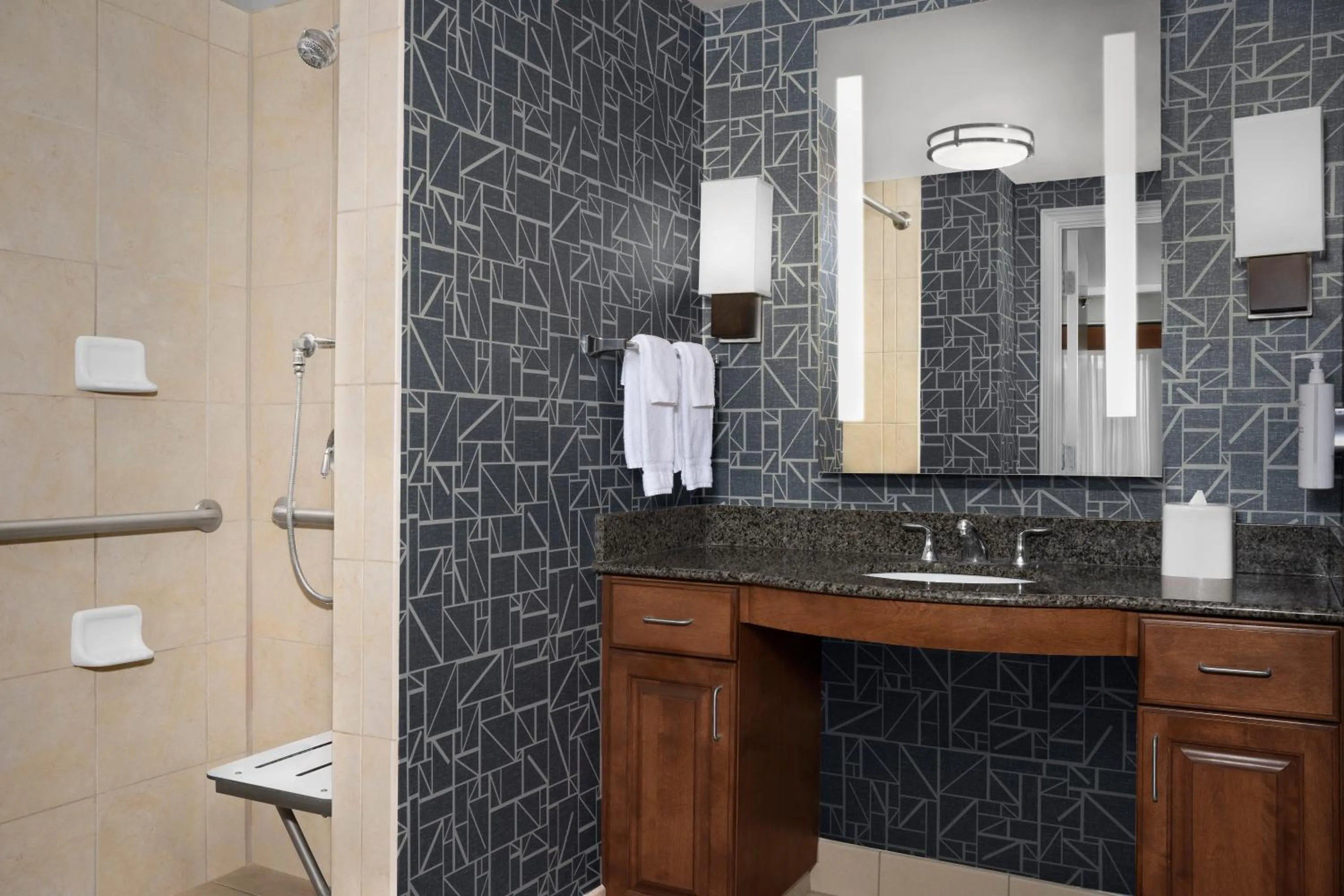 Bathroom in Homewood Suites by Hilton Omaha - Downtown