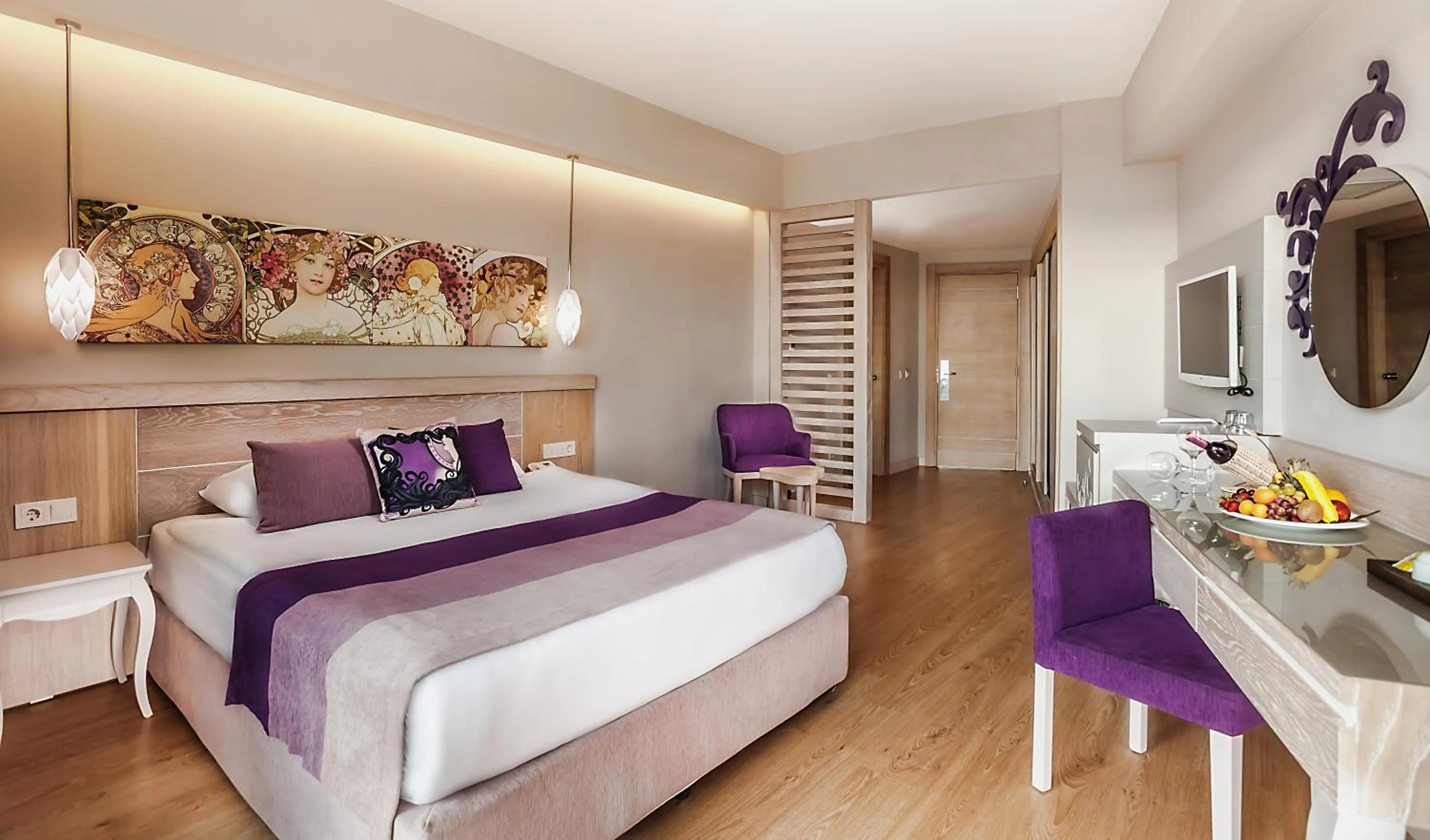 Bed in Seaden Sea Planet Resort & Spa