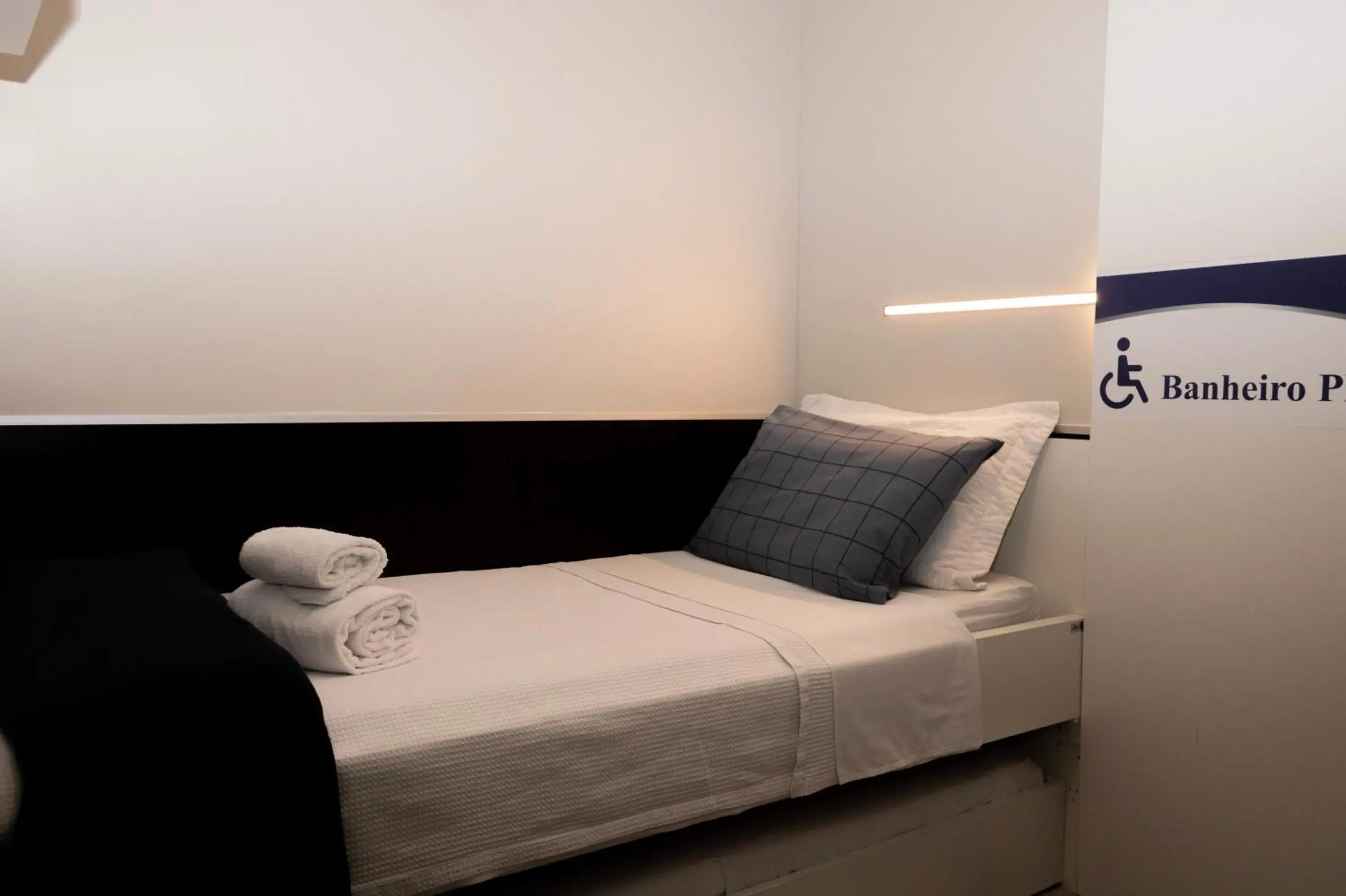 Bed in Hotel Aero Sleep Campinas Bed in Hotel Aero Sleep Campinas