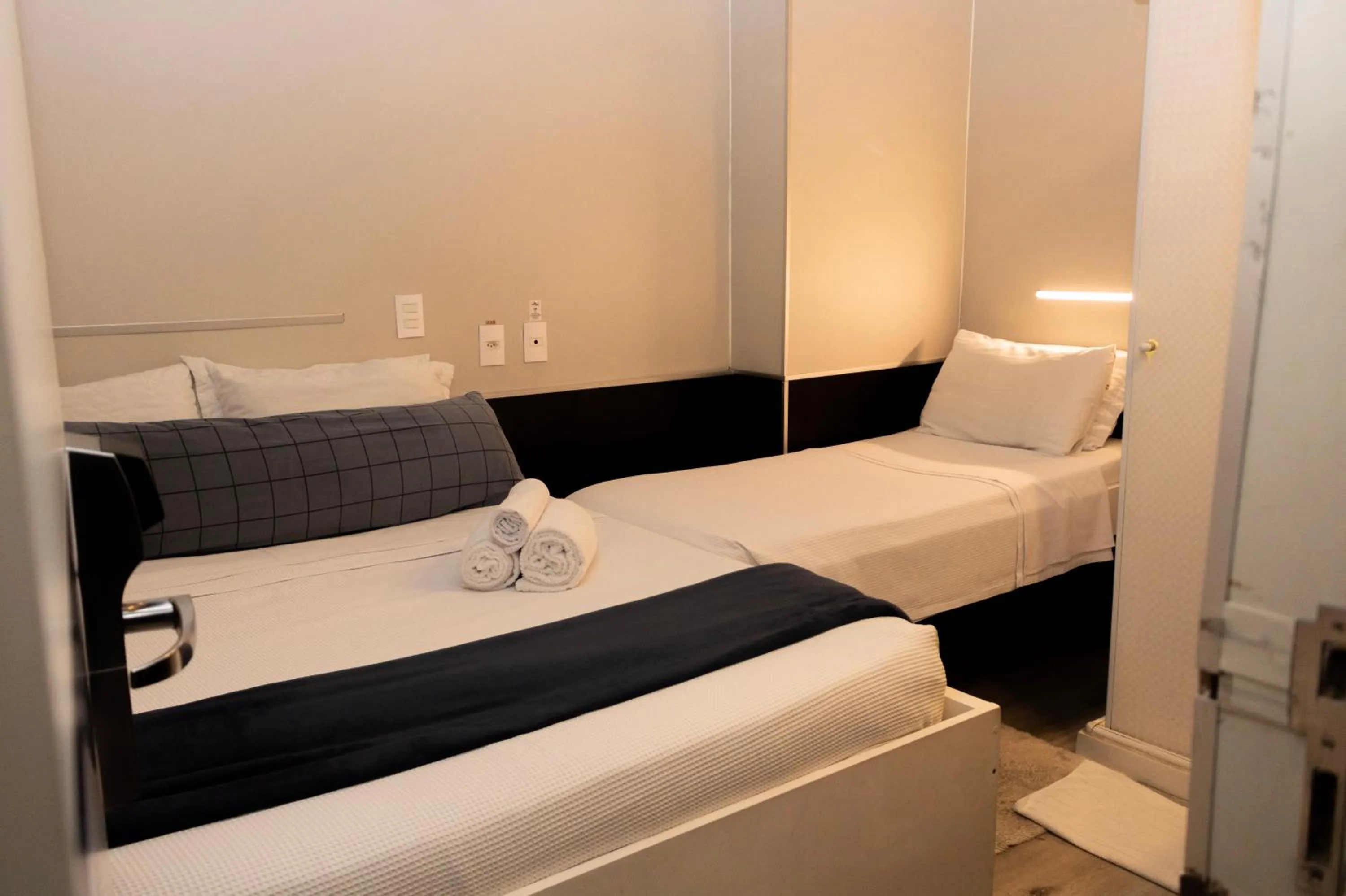 Bed in Hotel Aero Sleep Campinas