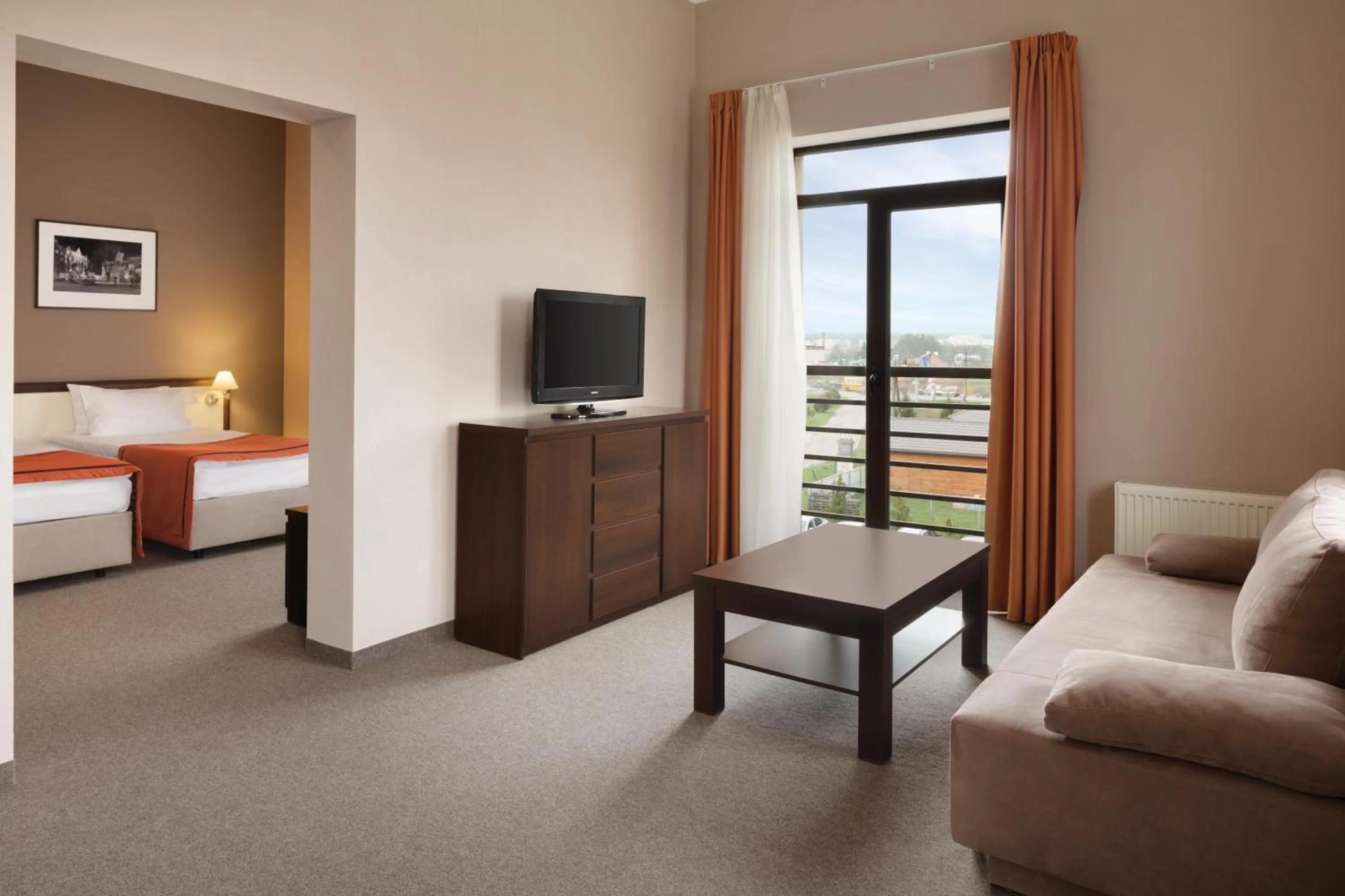 Photo of the whole room, Bed in Lviv Ramada Hotel