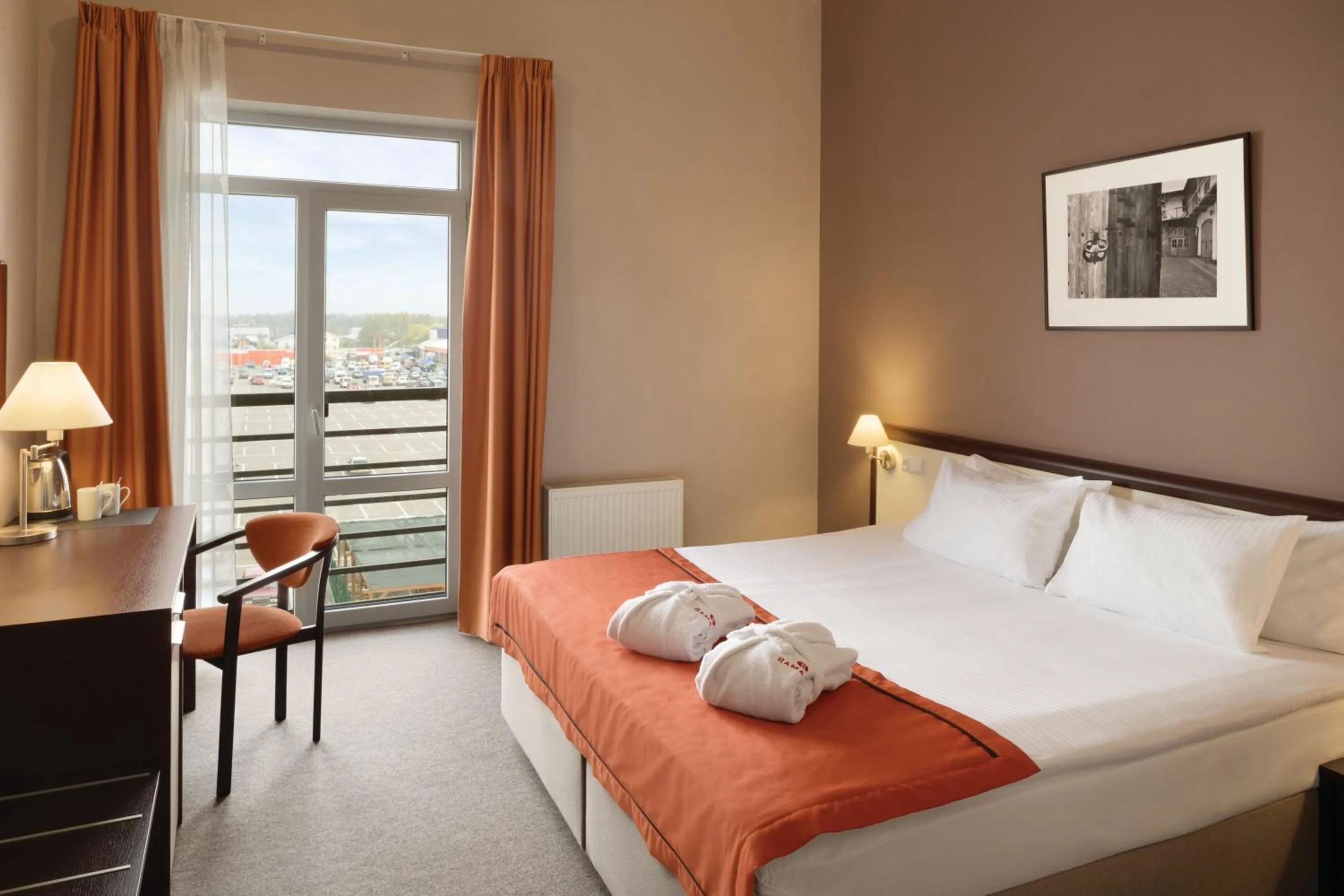 Bed in Lviv Ramada Hotel