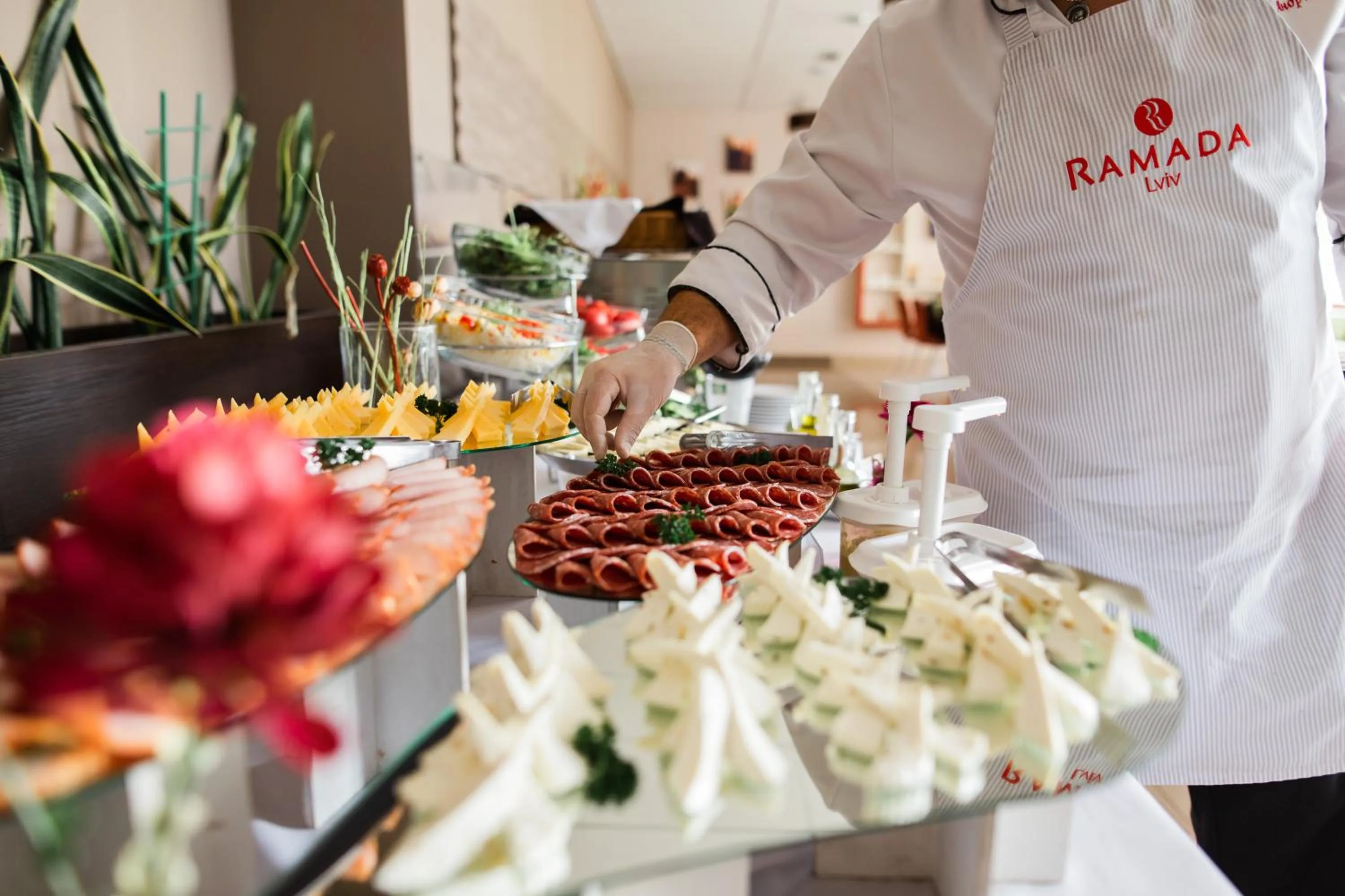 Buffet breakfast in Lviv Ramada Hotel
