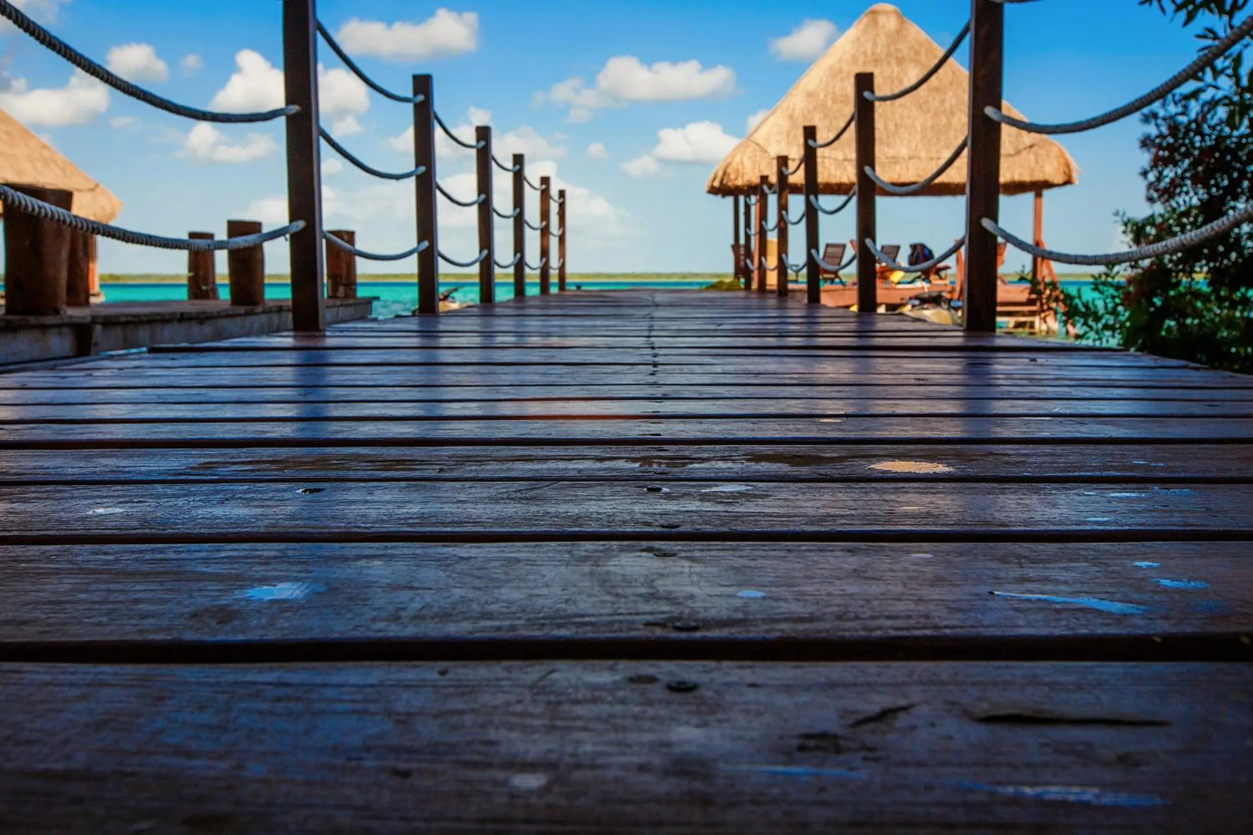 Lake view in Hotel Carolina Bacalar