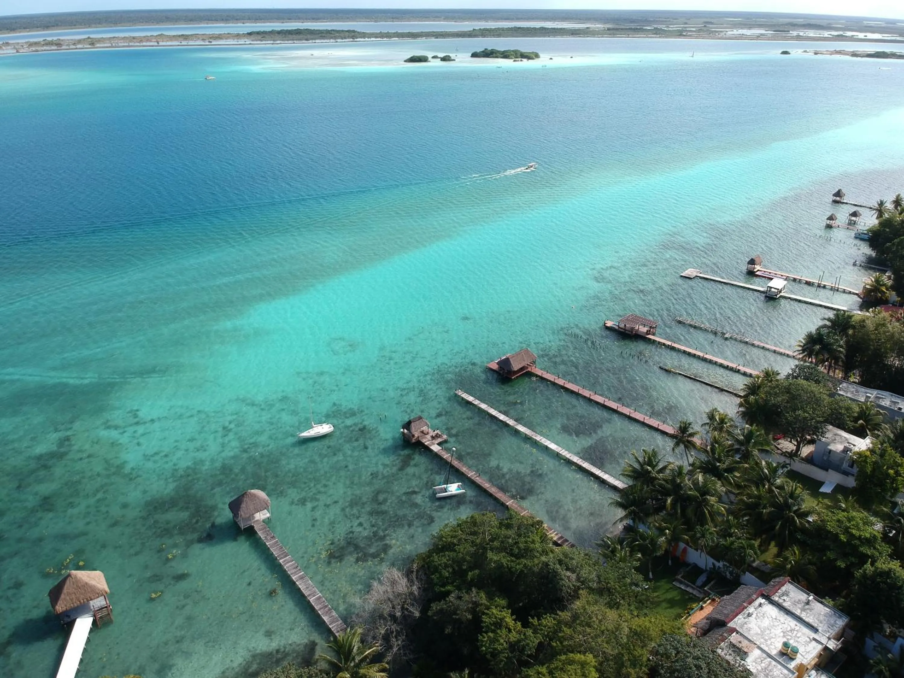 Bird's eye view in Hotel Carolina Bacalar