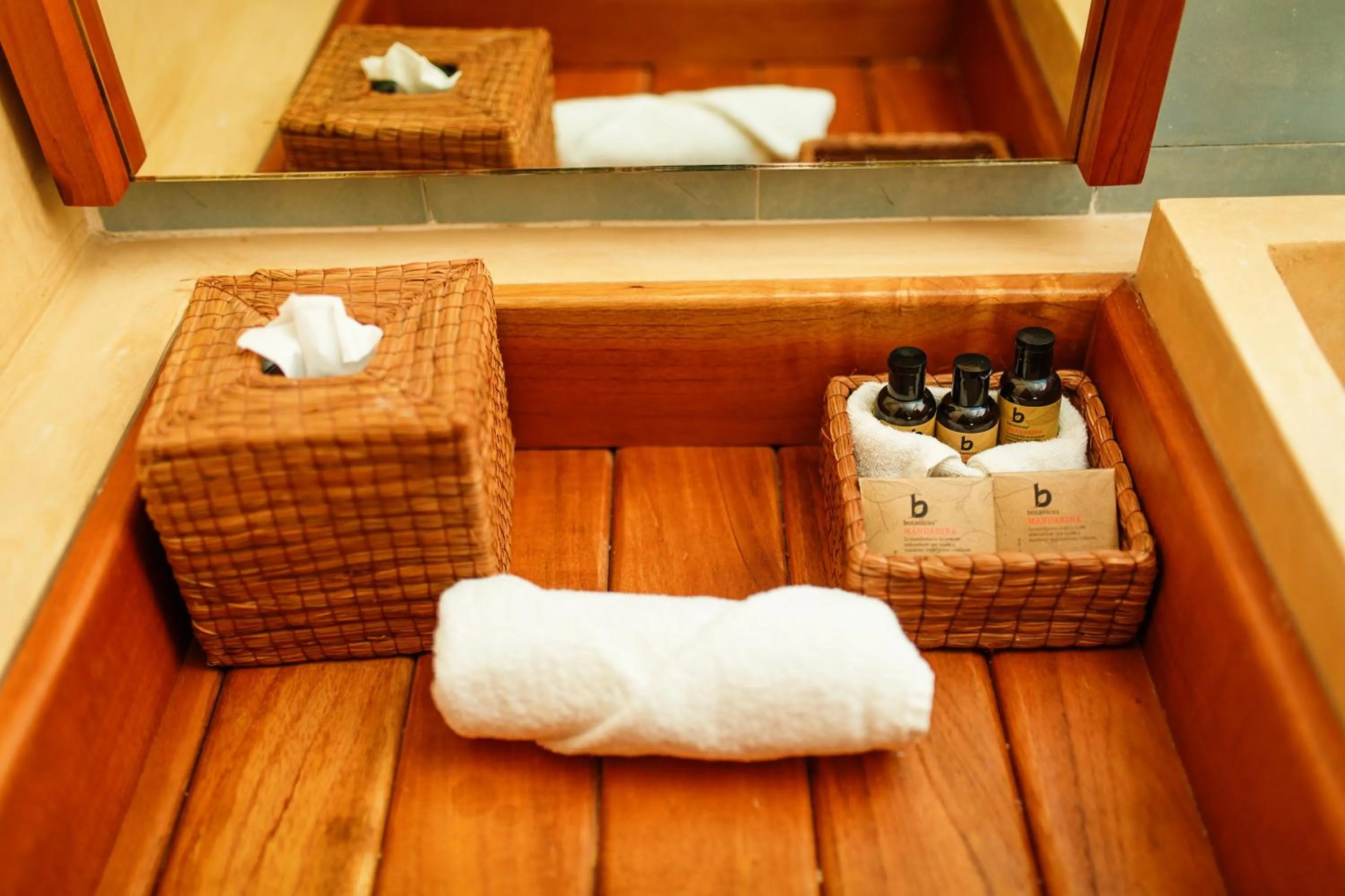 Bathroom in Hotel Carolina Bacalar