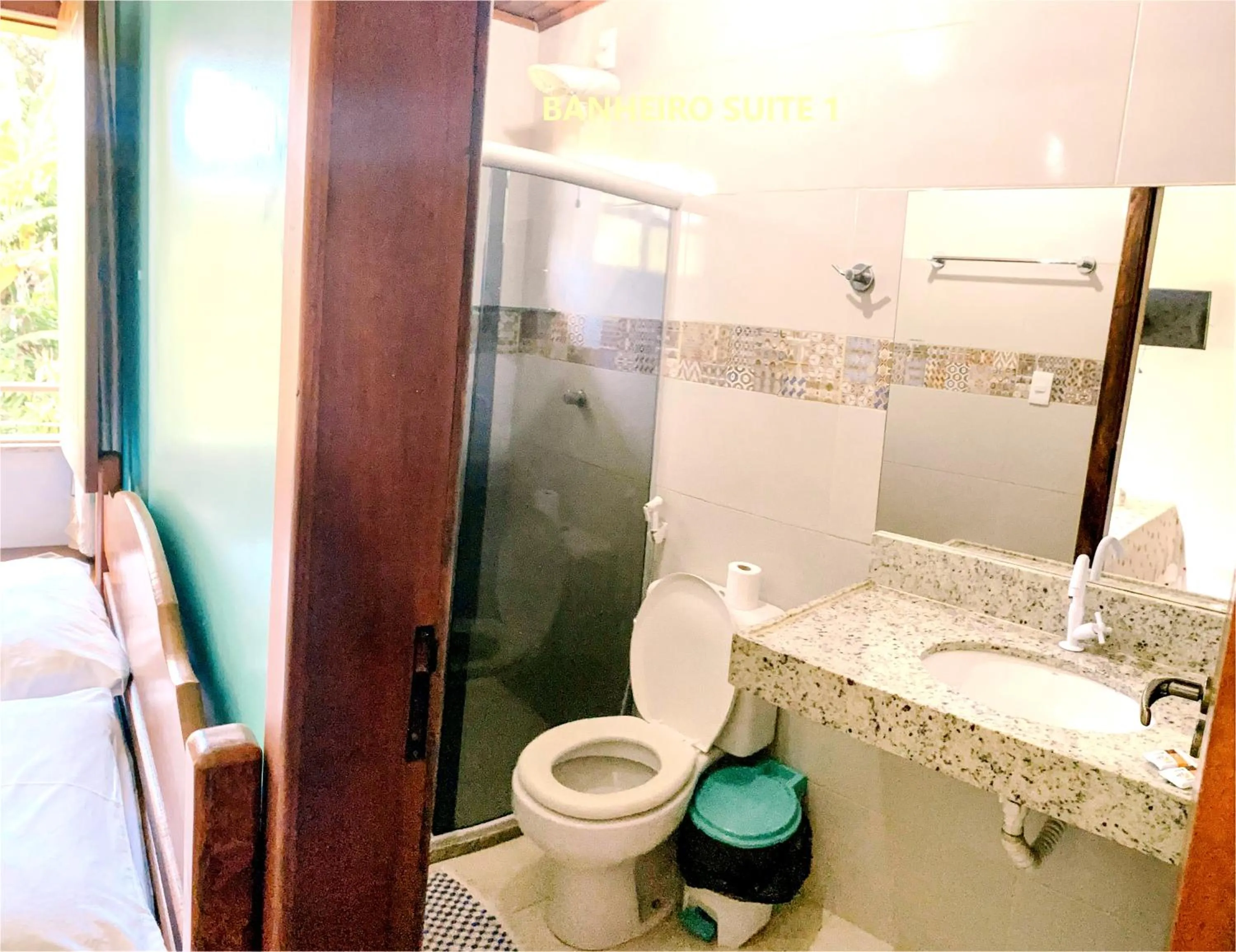 Toilet in Pousada Lagoa Flat