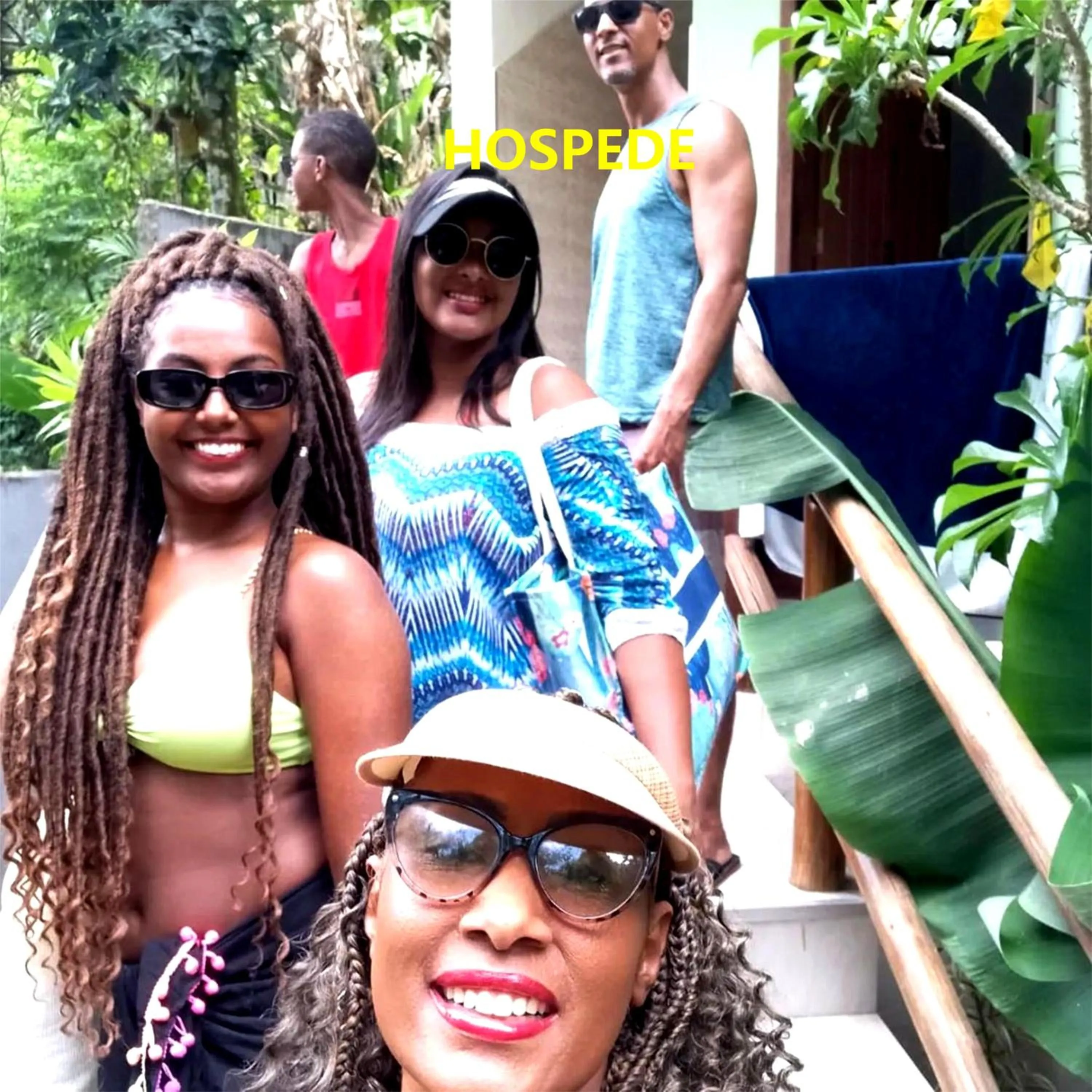 group of guests in Pousada Lagoa Flat