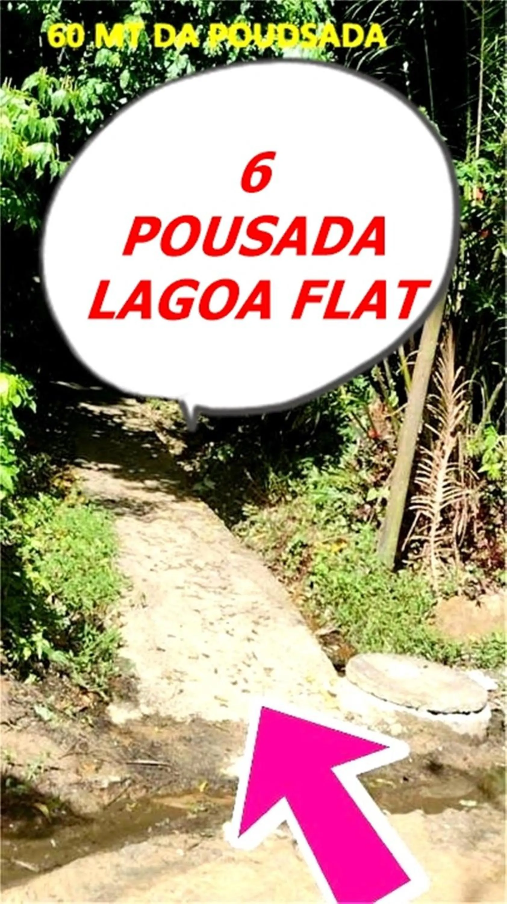 Quiet street view in Pousada Lagoa Flat