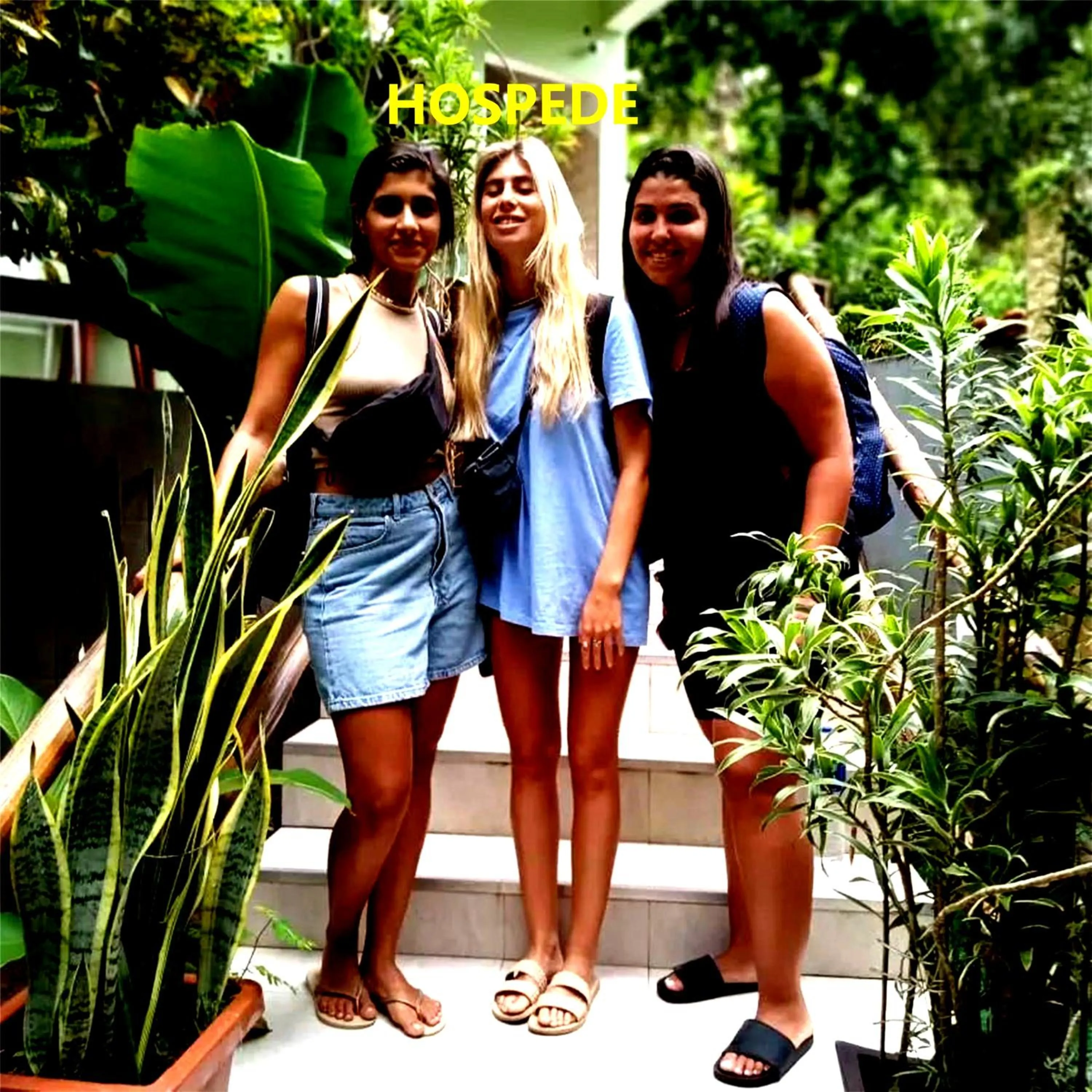 group of guests in Pousada Lagoa Flat