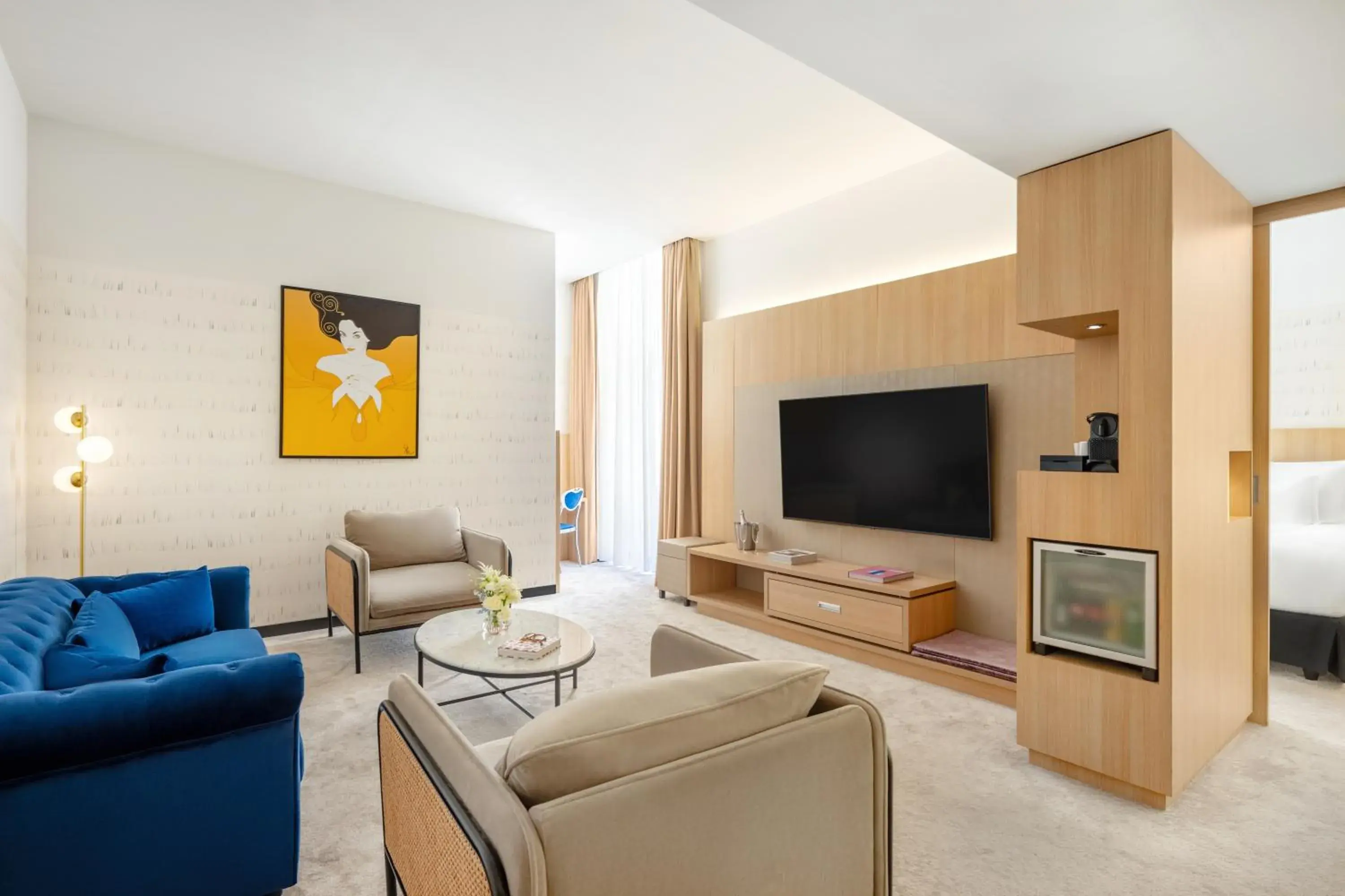 Suite with One King Bed and Sofa Bed in Nemzeti Hotel Budapest - MGallery Collection Suite with One King Bed and Sofa Bed in Nemzeti Hotel Budapest - MGallery Collection