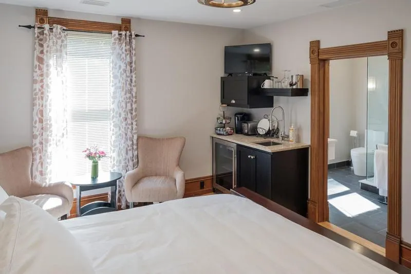 Bed in The Victorian Luxury Suites