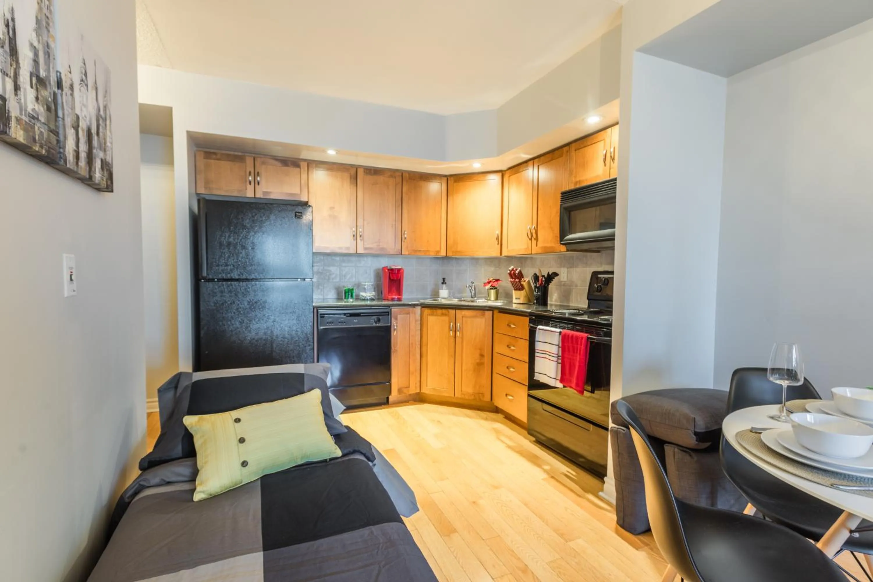 Bed in AOC Suites - Heart of Downtown Condo