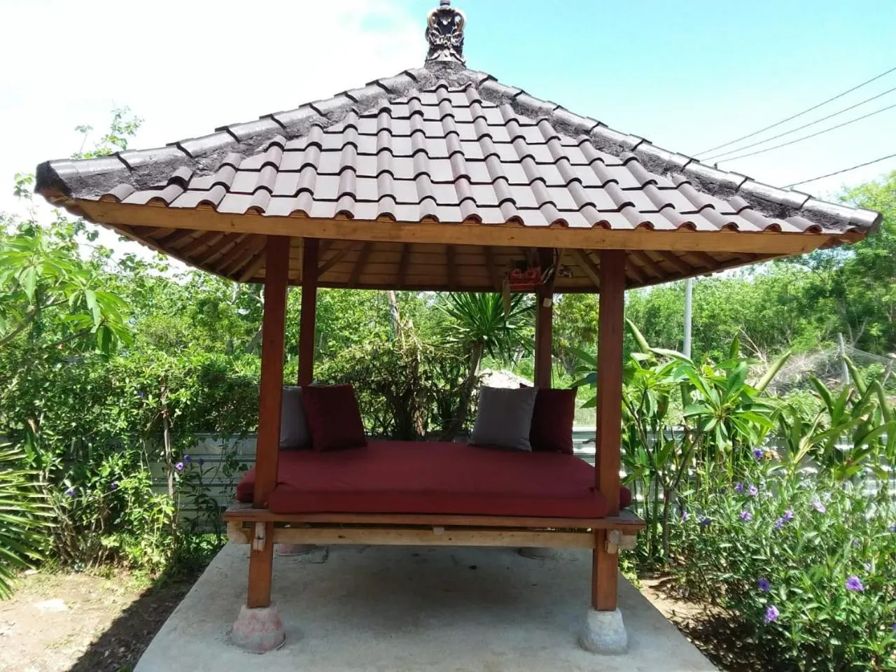 Seating area in Uma Hostel Lembongan