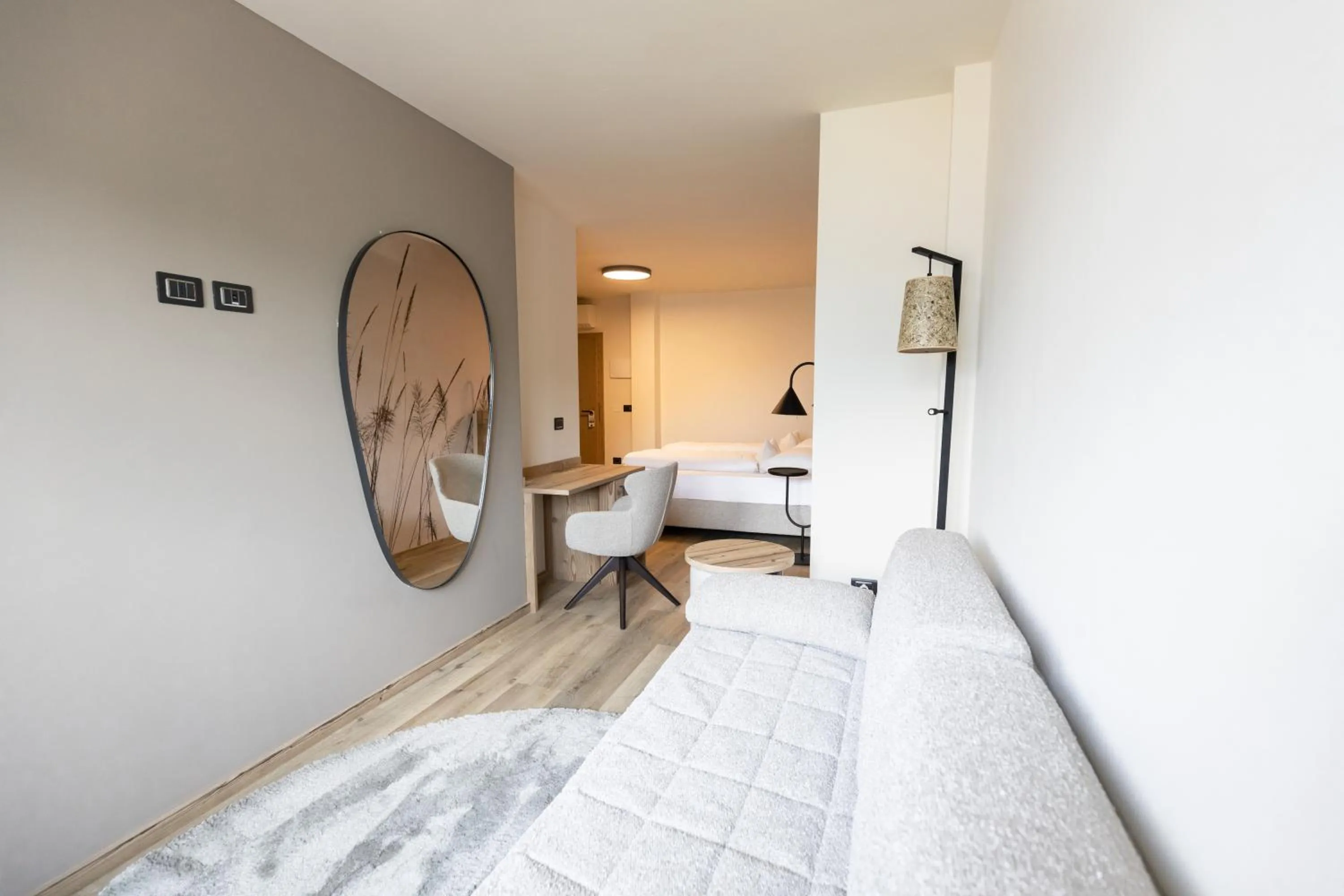 Bed in Hotel Alpenrose Wellness