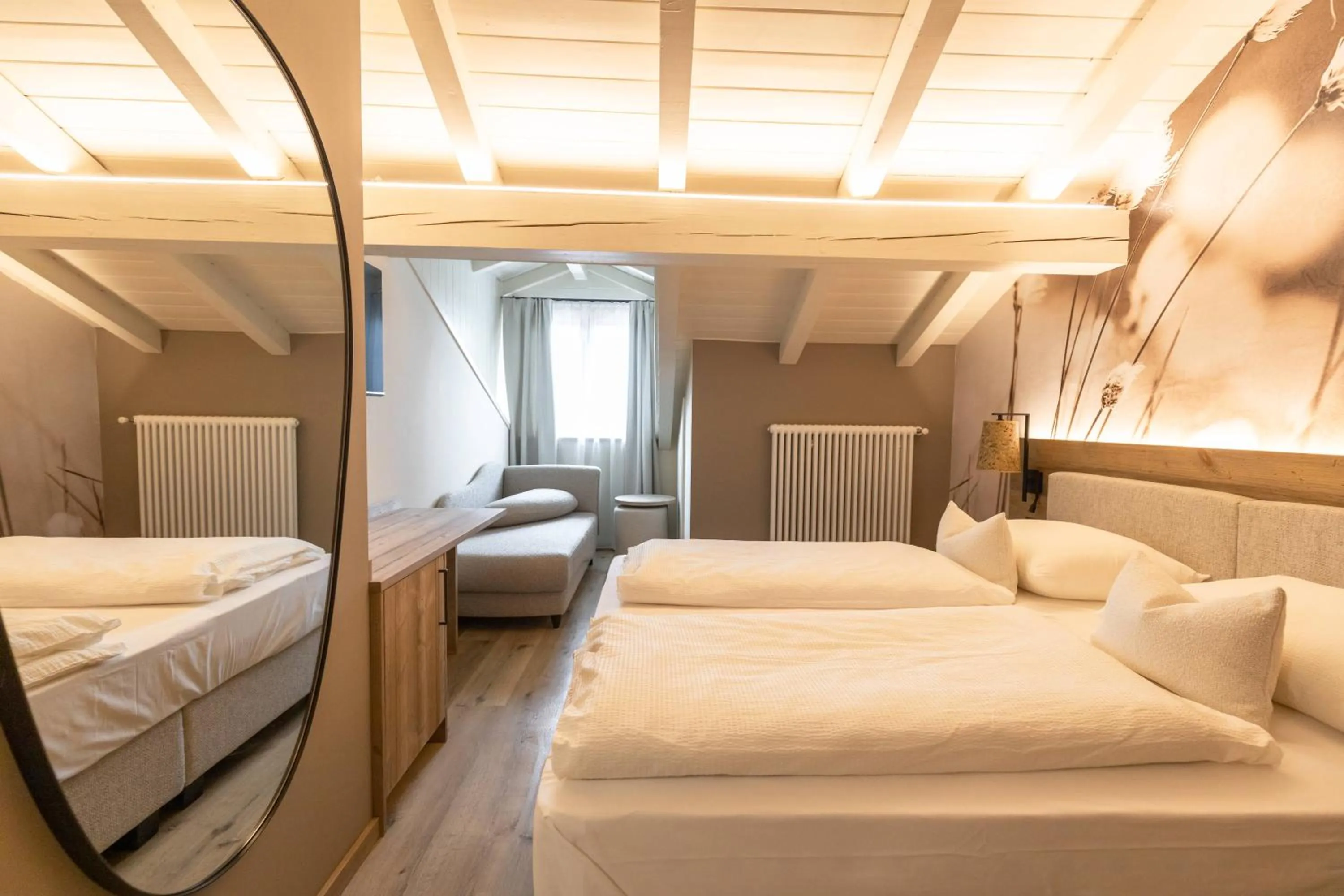 Bed in Hotel Alpenrose Wellness