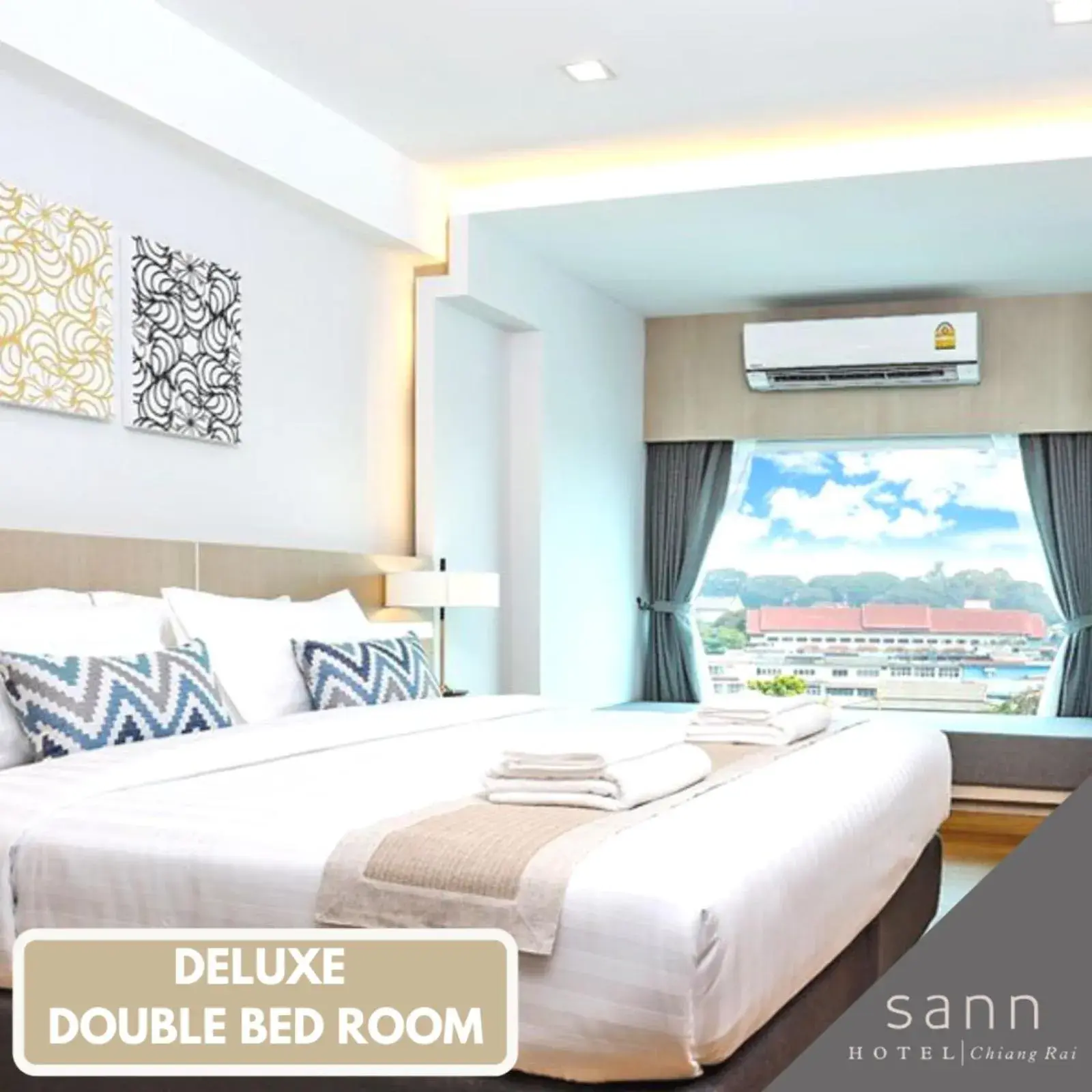 View (from property/room), Bed in Sann Hotel View (from property/room), Bed in Sann Hotel