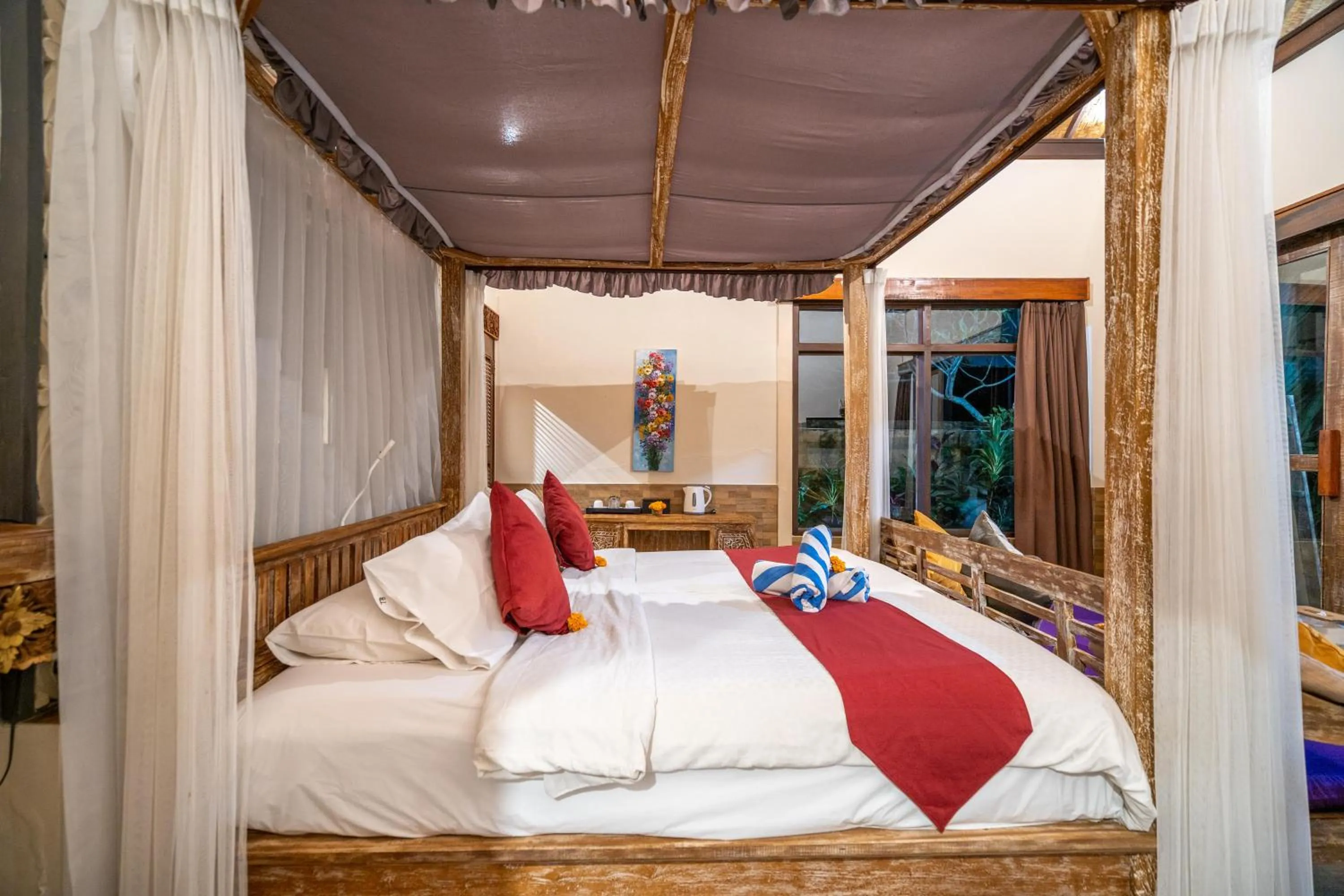 Bed in Taluh Bebek Ubud Private Villas