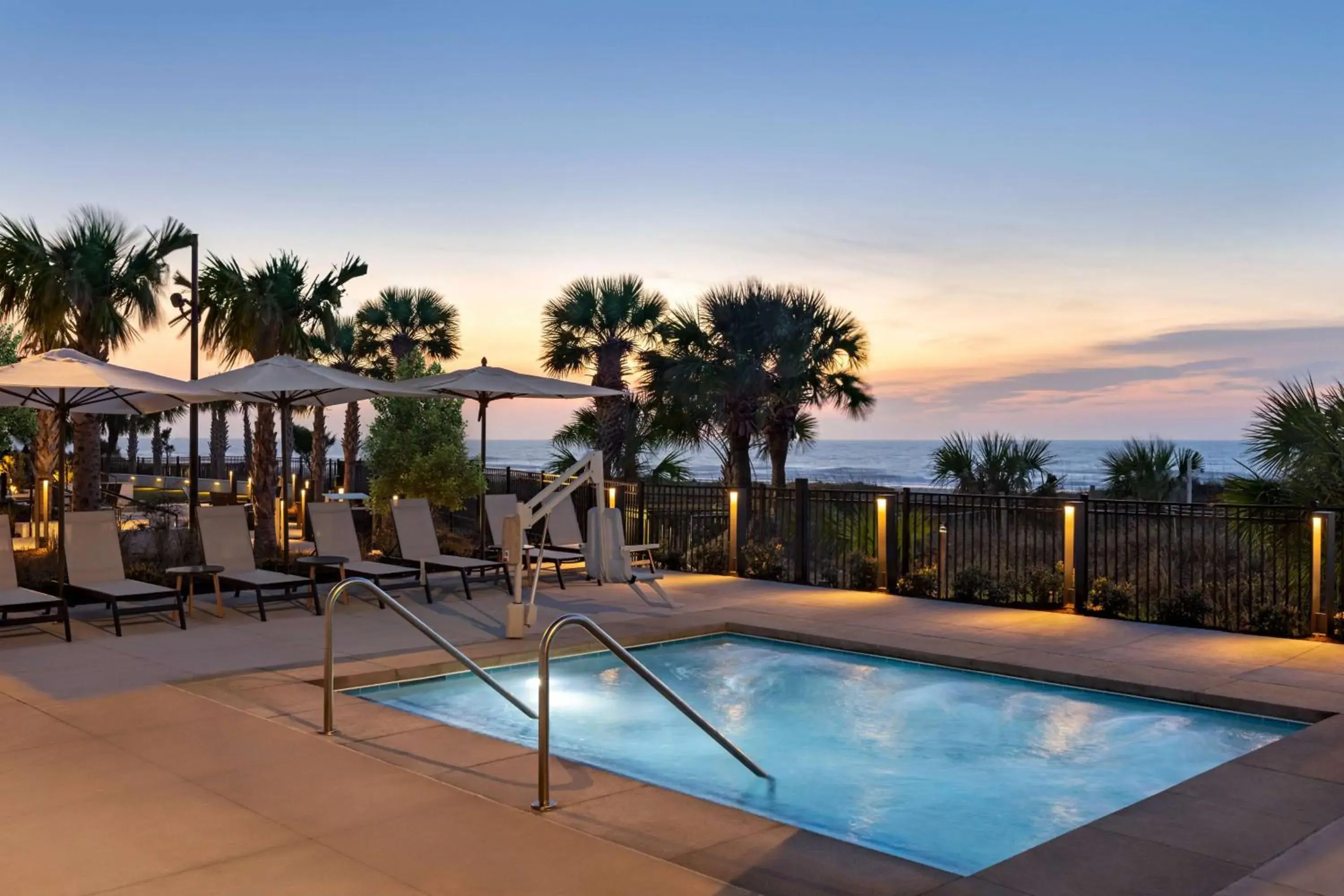 Pool view in Embassy Suites by Hilton Myrtle Beach Oceanfront Resort Pool view in Embassy Suites by Hilton Myrtle Beach Oceanfront Resort